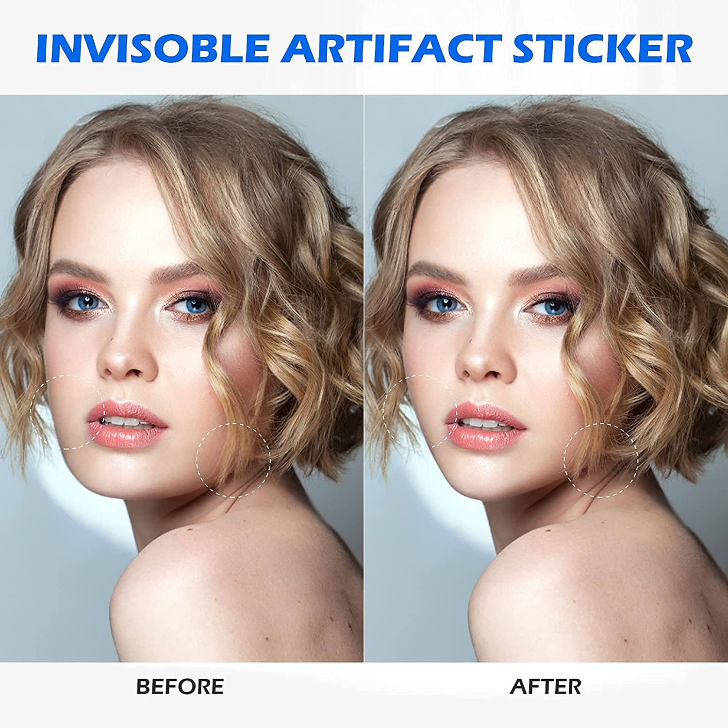 Mluffy Invisible Thin Face Sticker - V-Shape Face Lift Tape for Double Chin & Jowls | Transparent Facial Lifting Tape for Wrinkles & Sagging Skin (40 Pcs) | Perfect for Makeup, Cosplay & Everyday Beauty Enhancement