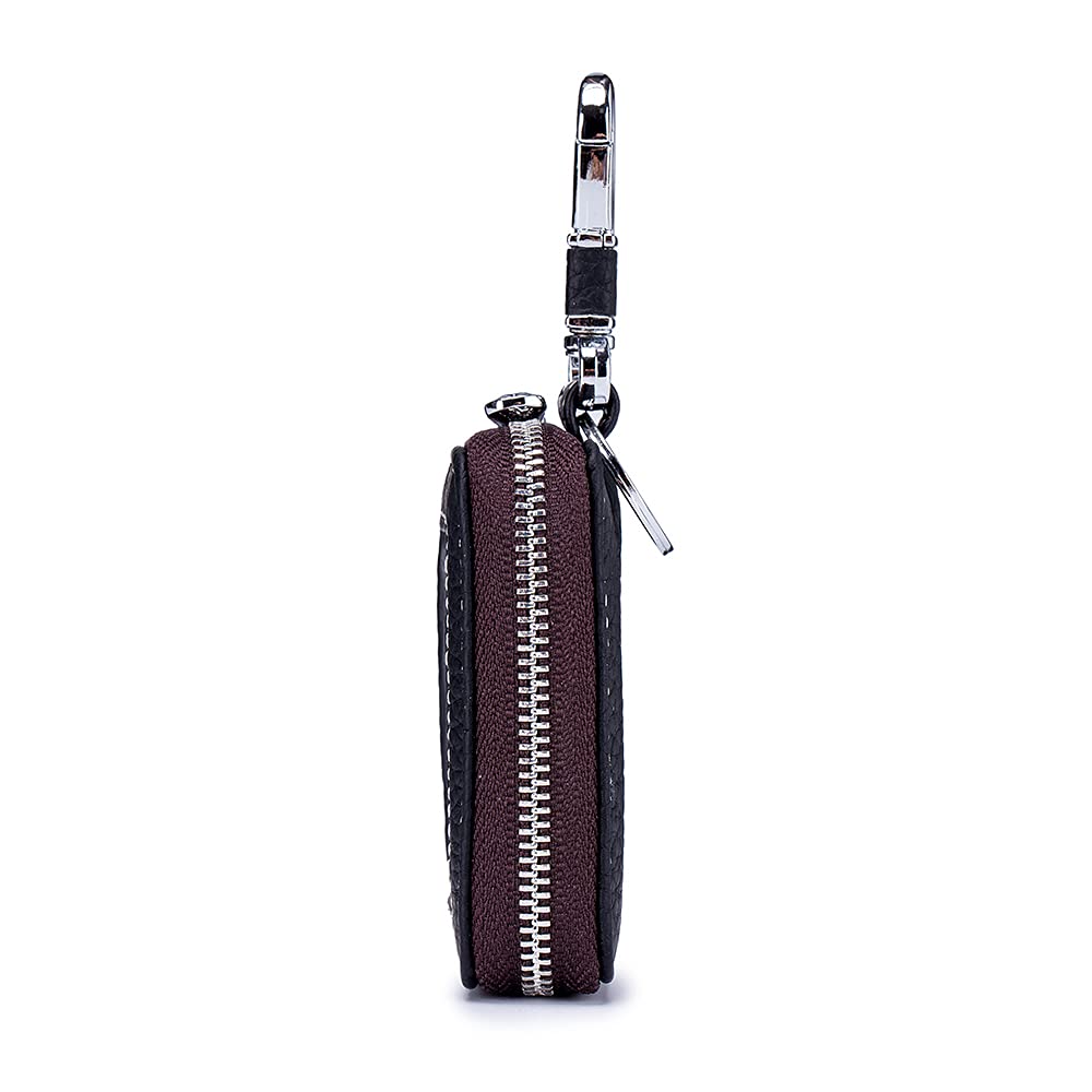 Vintage First Layer Cowhide Leather Car Key Case Holder for Men & Women - Durable Key Pocket Bag for Car, Home & Office Organization