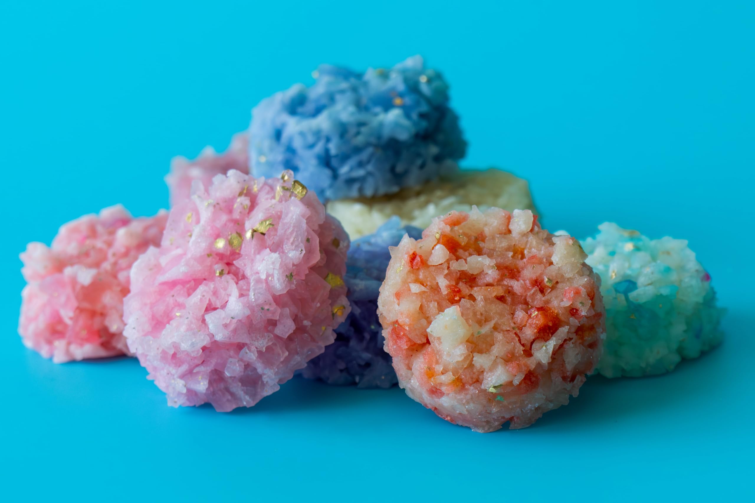 Silky Gem - Vegan Gluten-Free Edible Crystal Candy (Kohakutou) - 8-10 Clusters, Multi-Flavor ASMR Treat - Perfect for Parties, Gifts & Relaxation Snacking