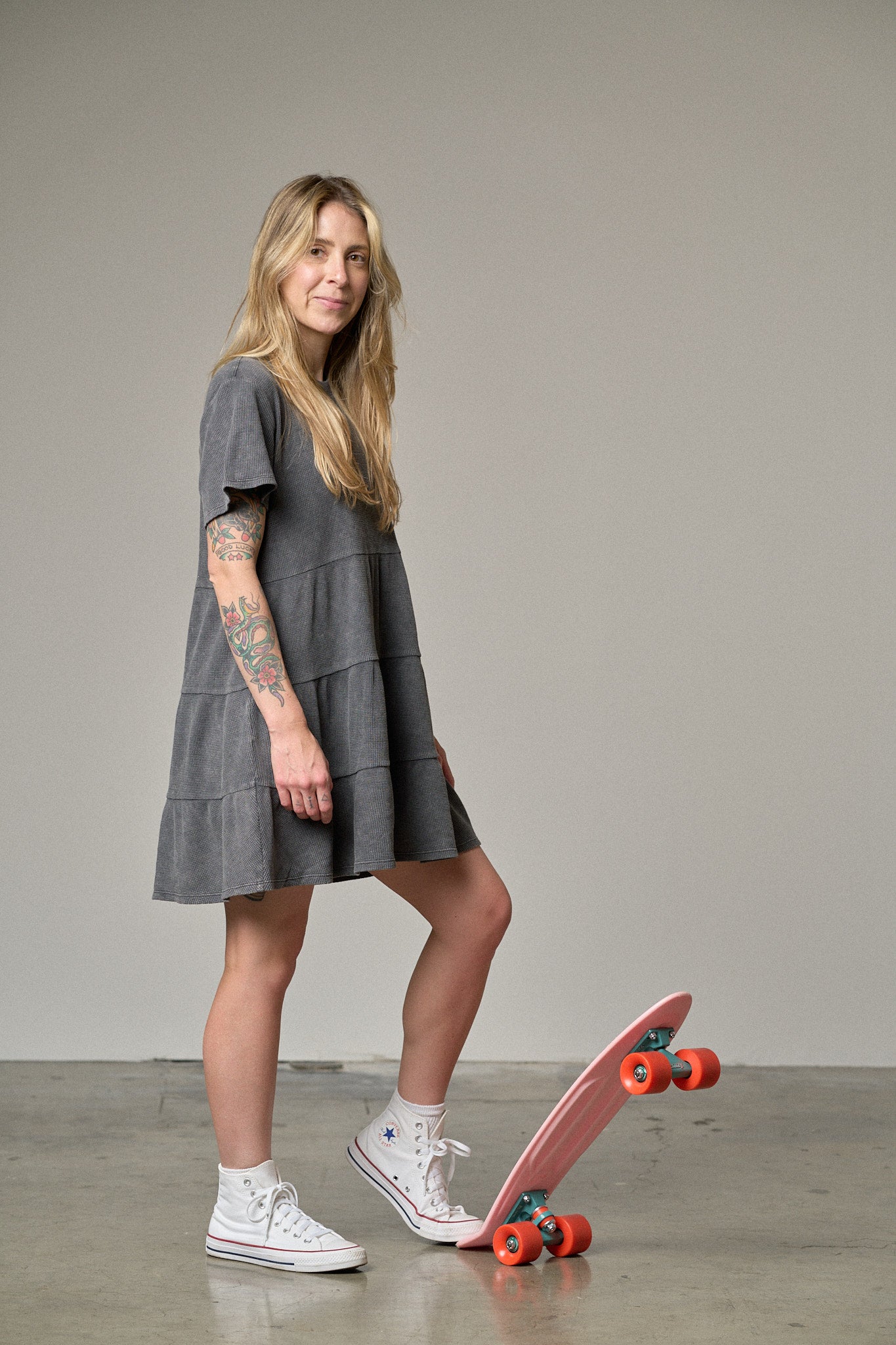 Women's Black Acid Wash Waffle Dress - Stylish Vintage-Inspired Outfit for Casual Wear, Date Night & Summer Fashion