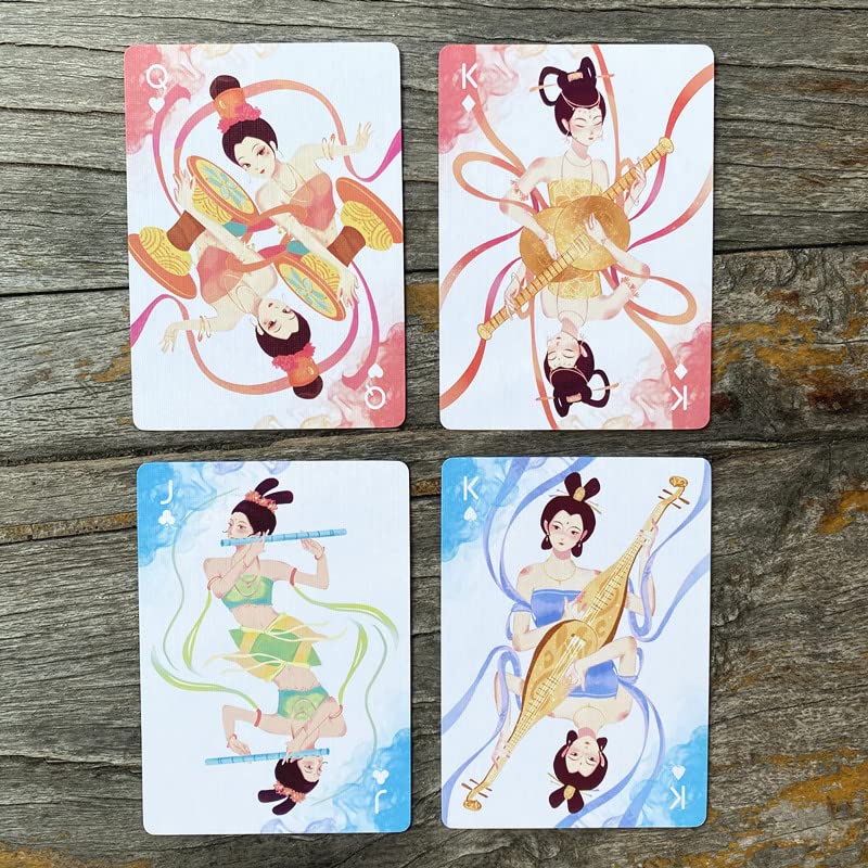 Huxuan Youmeng Premium Cardistry Playing Cards - Professional Poker Deck for Magic Tricks, Card Games & Flourishing - Perfect for Kids, Adults, Parties & Card Collectors - Ideal for Poker Nights, Magic Shows & Social Gatherings