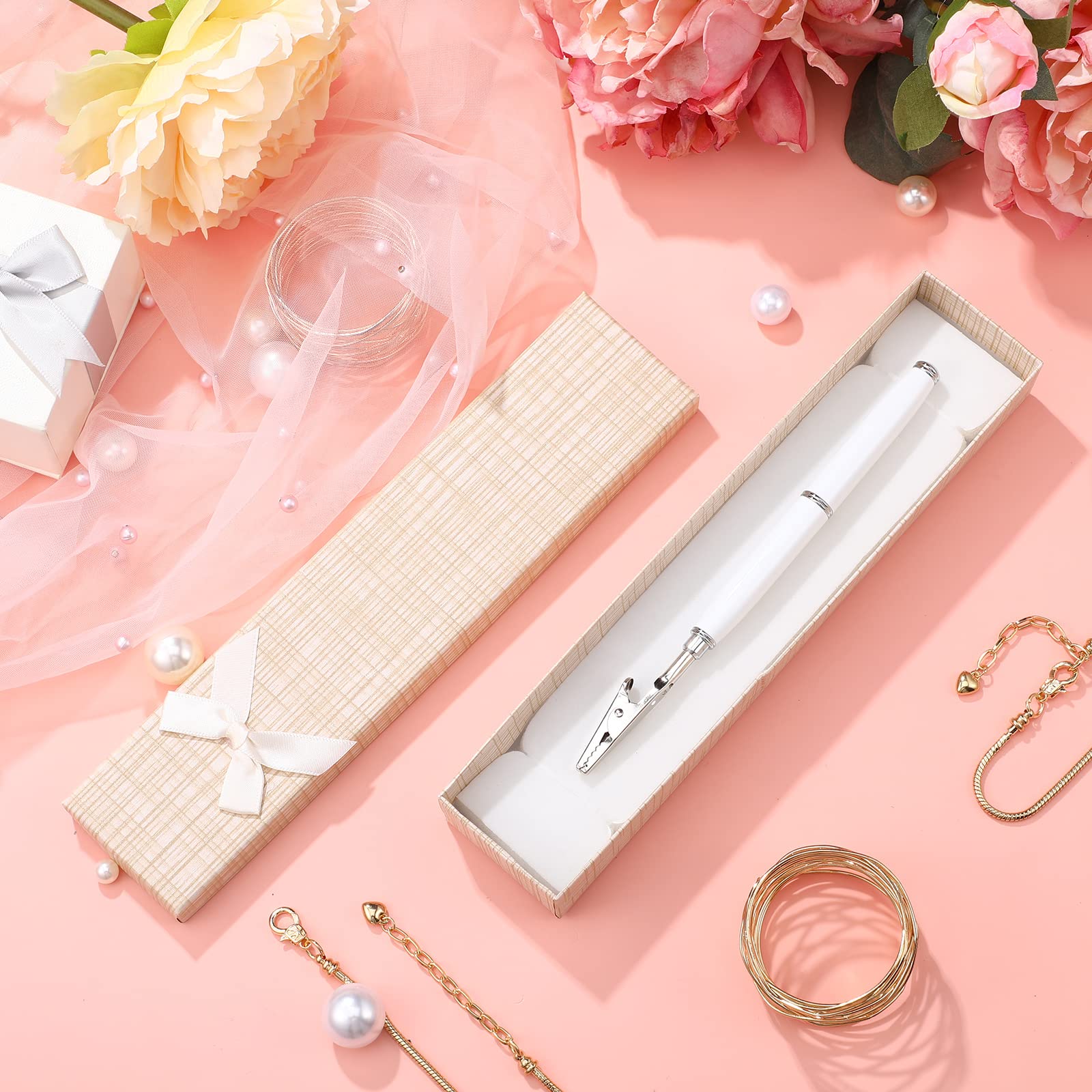 Premium Bracelet Helper Tool - Jewelry Fastening & Hooking Assistance for Watches & Bracelets - 6.9 Inch White Jewelry Clasp Tool with Gift Box - Perfect for Women's Jewelry, DIY Crafts & Watch Repair