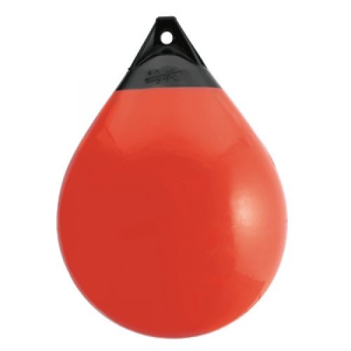 Polyform A-5-RED Marine Buoy Boat Fender - 27.5 Inch Red Flotation Device for Docking, Mooring & Water Safety | A-Series Buoyancy Aid