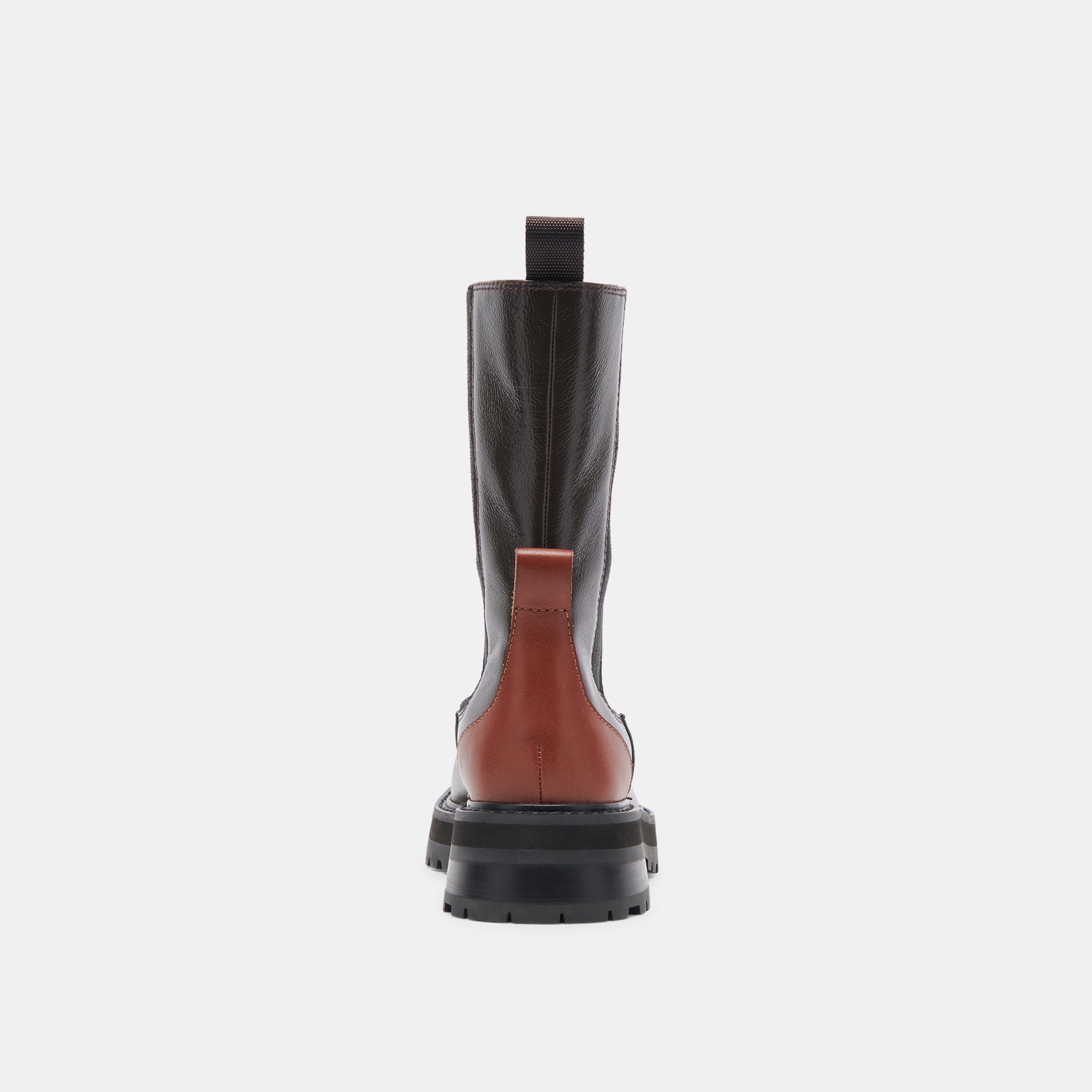 RICH H2O Brown Multi Crinkle Patent Rain Boots for Women - Waterproof Fashion Boots for Outdoor, Gardening & Rainy Days