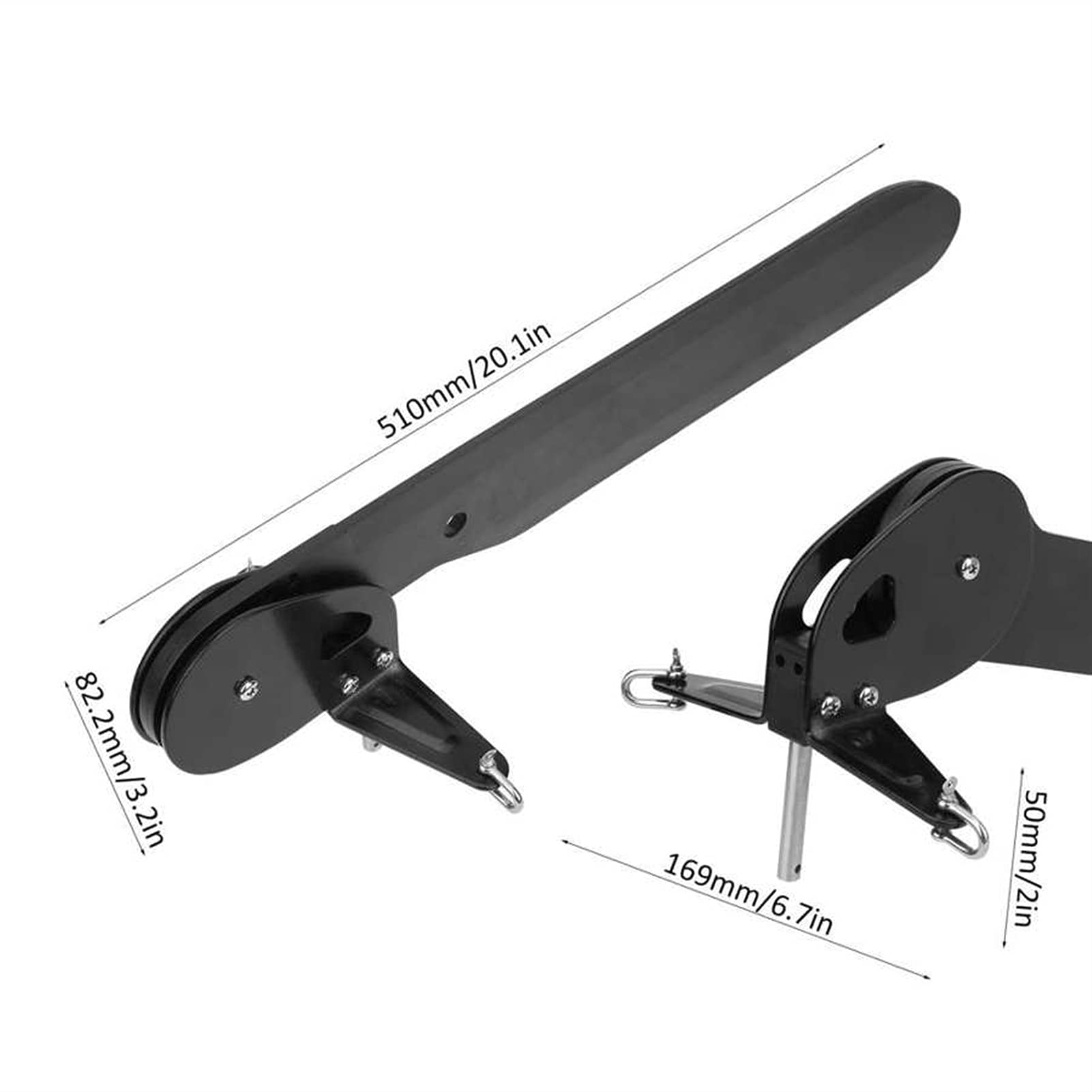 **Kayak Steering System - Adjustable Foot Control Rudder Kit with Clip Buckle for Canoe & Kayak Boats | Perfect for Fishing, Touring & Water Sports**