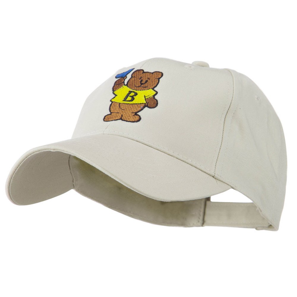 Blue Flag Bear Mascot Embroidered Baseball Cap - Stylish & Comfortable for Outdoor Activities, Sports, and Casual Wear