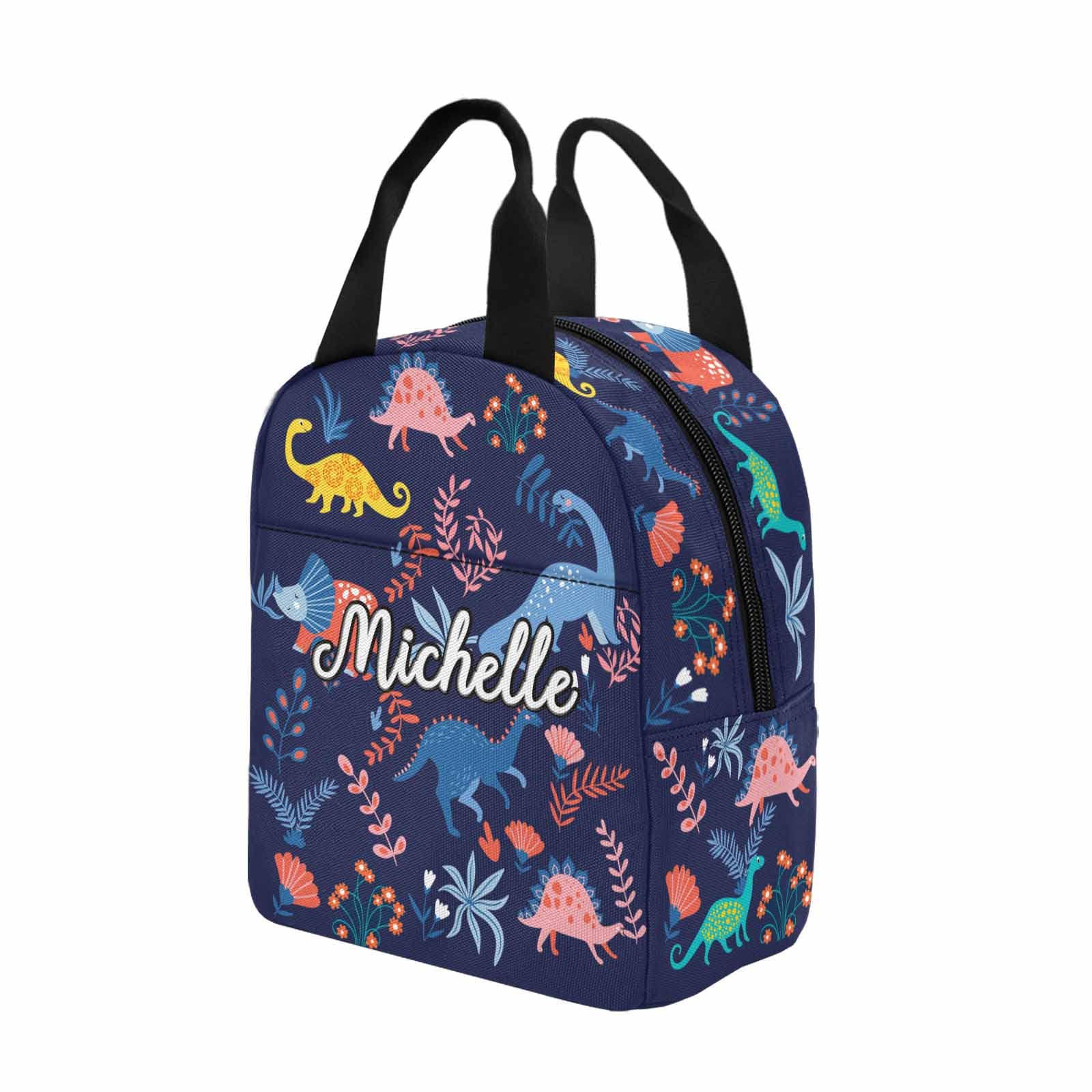 Custom Name Insulated Lunch Box for Women & Men - Personalized Purple Unicorn Lunch Bag with 2 Pockets, Reusable Meal Tote Cooler | Perfect for Work, School, Picnics & Outdoor Activities