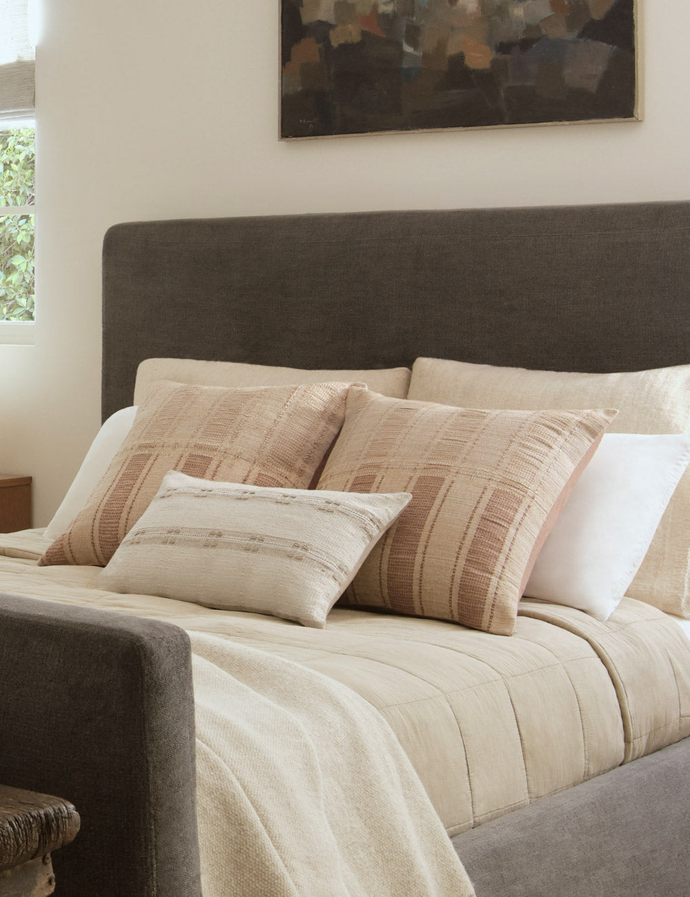 Amber Lewis x Loloi Carmel Pillow - Soft & Stylish Decorative Throw Pillow for Sofa, Bed, or Chair - Perfect for Living Room, Bedroom & Home Decor