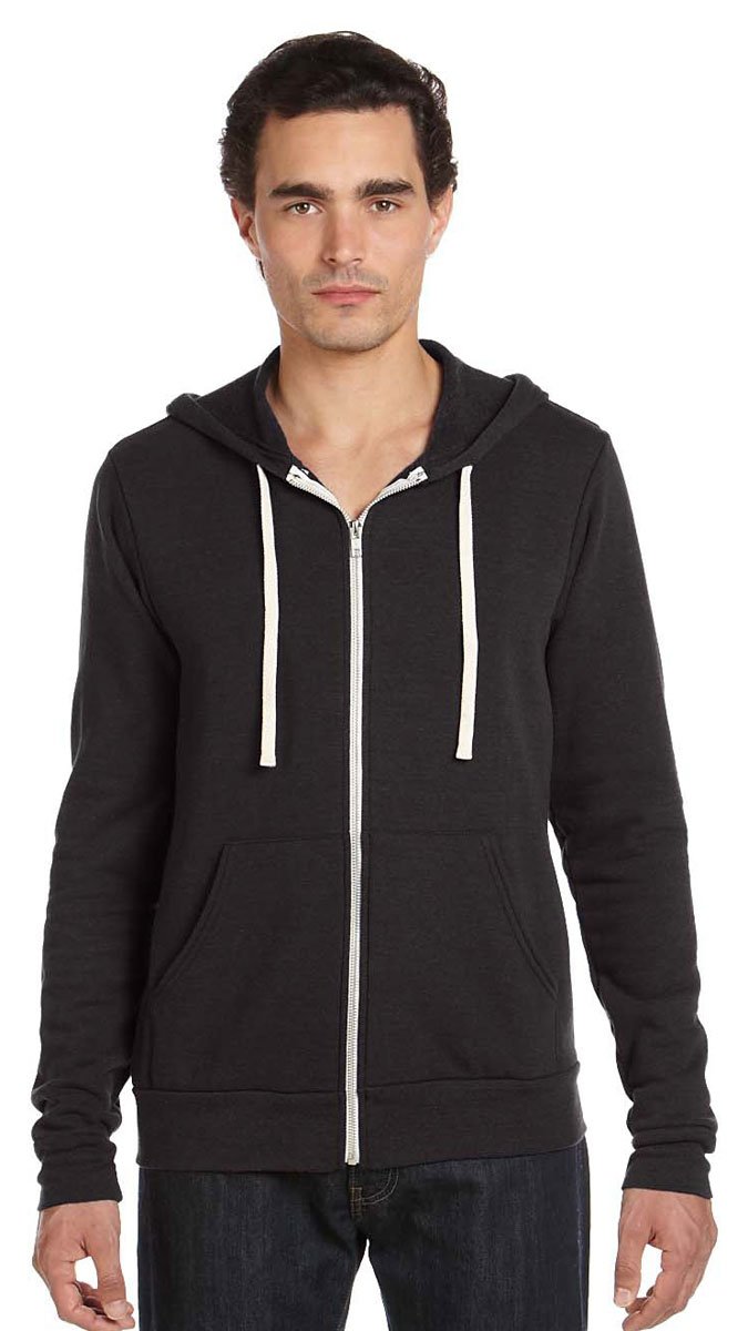 Canvas 3909 Bella Unisex Tri-Blend Full-Zip Hoodie - Soft Comfortable Pullover Sweatshirt for Men & Women - Perfect for Casual Wear, Gym, and Outdoor Activities