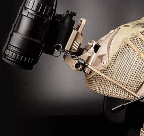 Premium Tactical Helmet NVG Bungee Straps - Tan Color, Secure Night Vision Goggles Attachment for Military, Airsoft & Outdoor Adventures