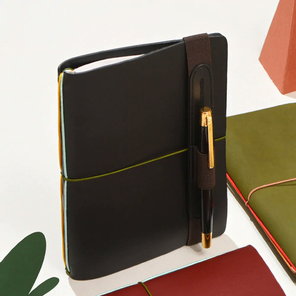 Endless Open Type Cactus Pen Loop - Premium Pen Holder for Notebooks & Planners - Perfect for Office, School & Travel Organization