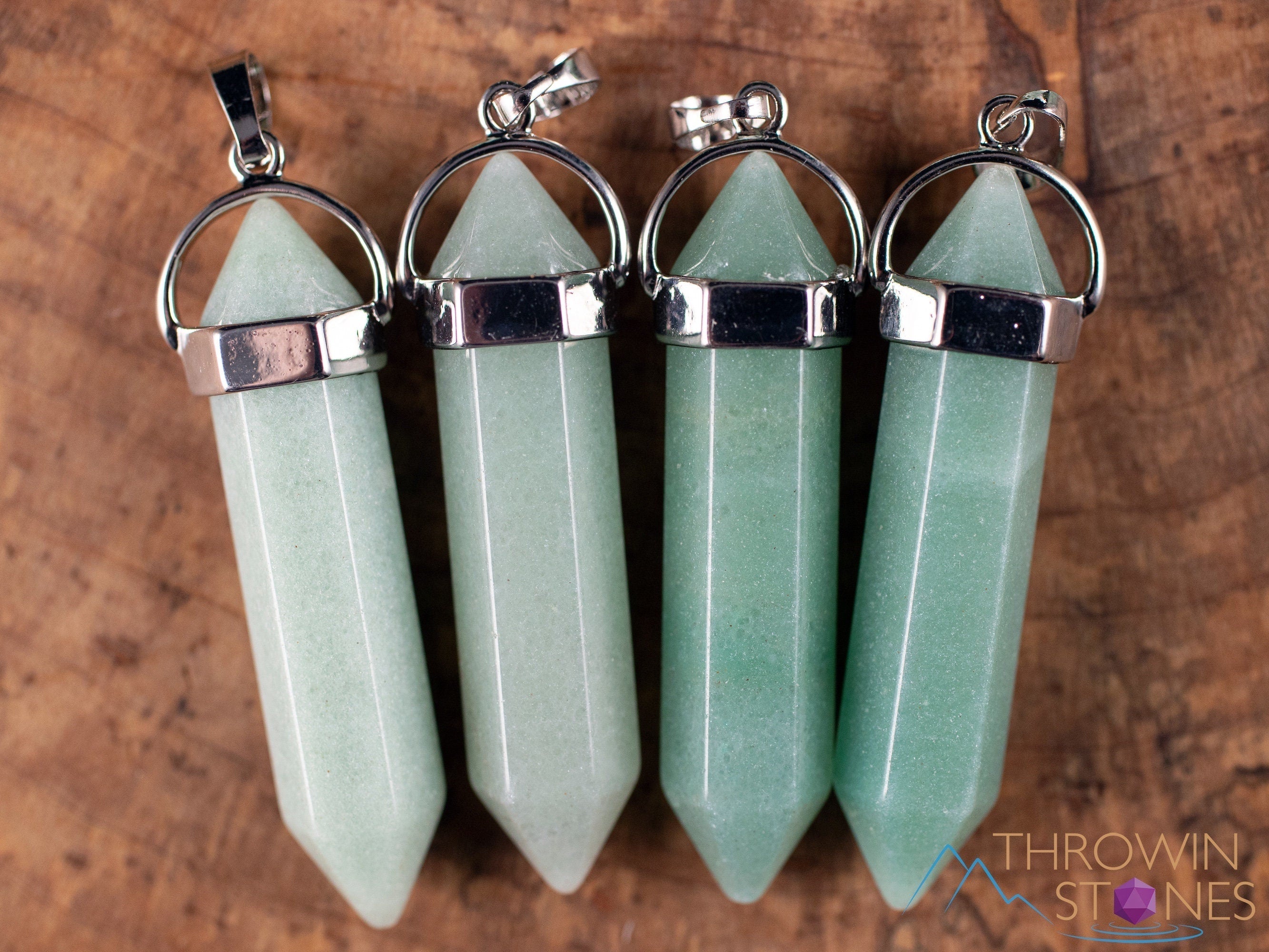 Green Aventurine Crystal Pendant Necklace - Natural Healing Stone Jewelry with Crystal Points | Handmade Spiritual Gift for Women | Perfect for Meditation, Energy Healing & Chakra Balancing