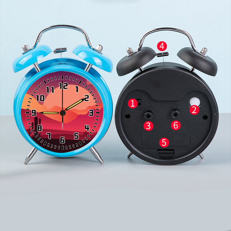 Desert Scene Digital Alarm Clock with Night Light - Creative Desktop Clock for Bedroom, Office, and Home Decor