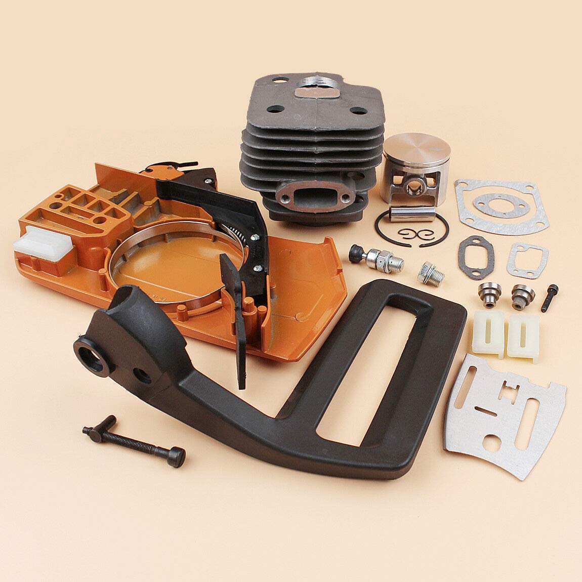 Husqvarna 268 272 XP Chainsaw Replacement Cylinder Chain Brake Side Clutch Cover - 52mm Compatible Parts for Professional Wood Cutting & Forestry Work
