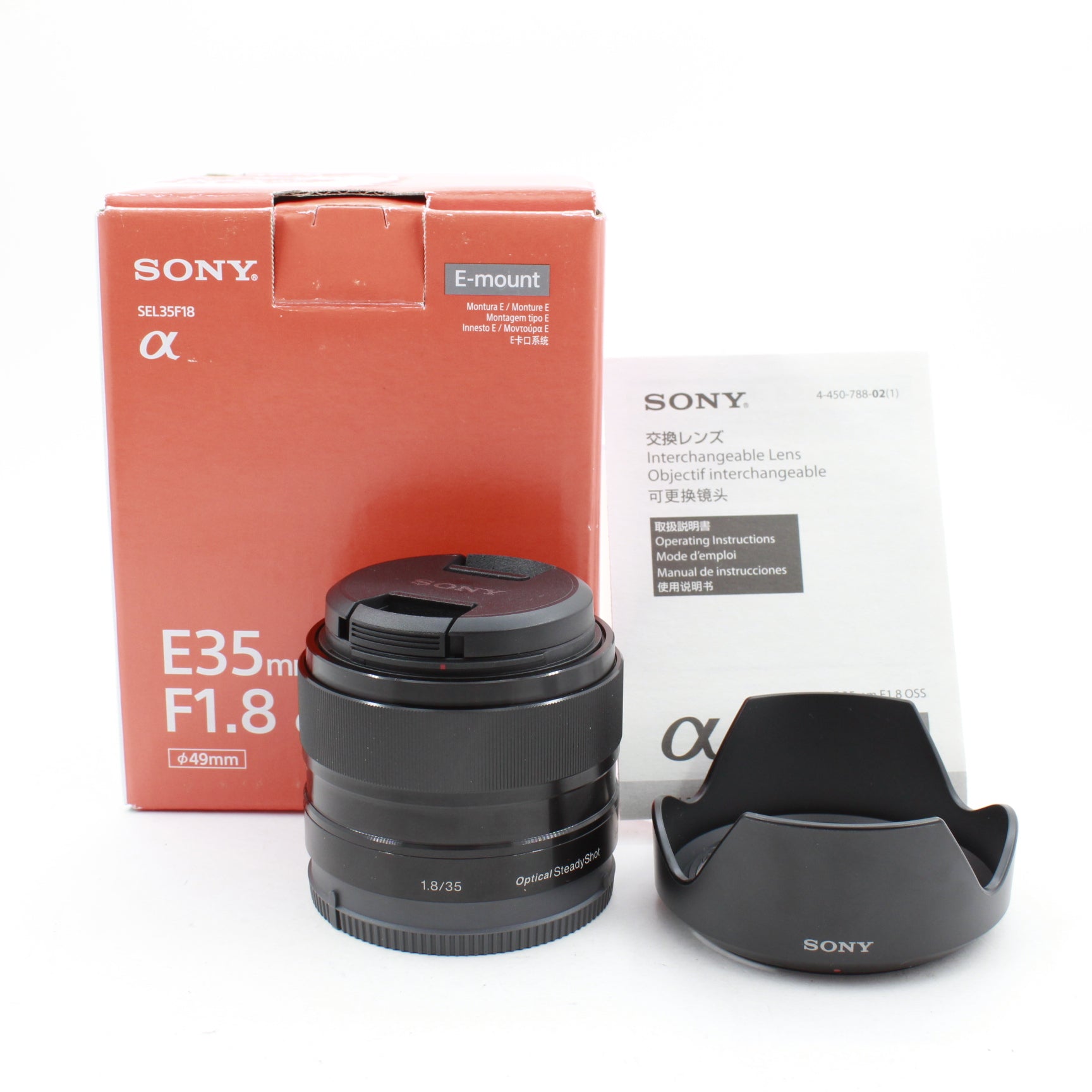 Open Box Excellent Condition Sony E 35mm f/1.8 OSS Lens - Perfect for Portrait & Low Light Photography | DSLR & Mirrorless Camera Compatible