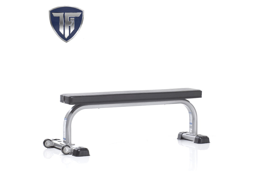 TuffStuff Evolution Flat Bench (CFB 305) - Adjustable Weight Bench for Home Gym & Strength Training - Perfect for CrossFit, Powerlifting & Full-Body Workouts