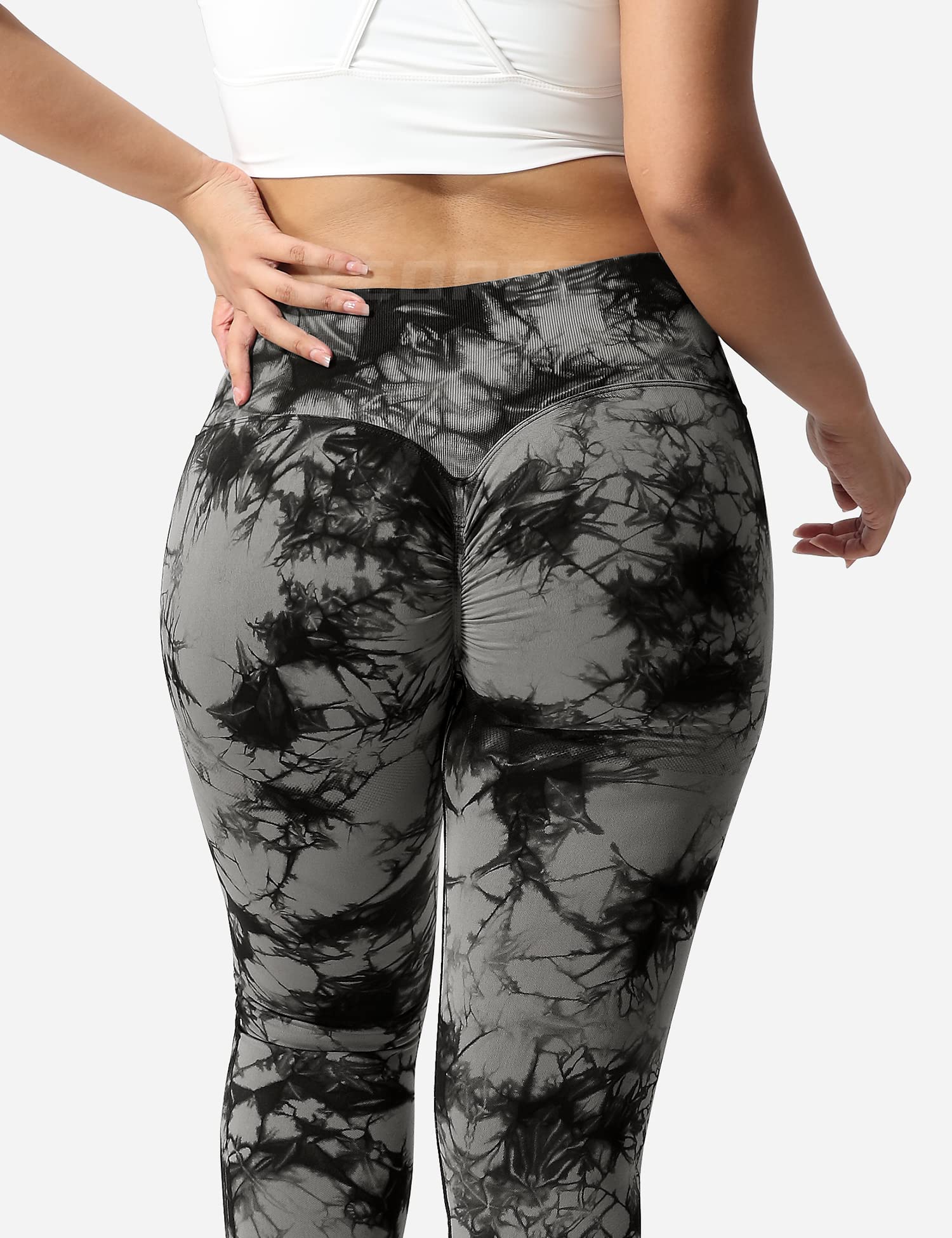 **YEOREO Women's Scrunch Butt Lift Yoga Leggings - High Waist Seamless Workout Pants with Ruched Booty Design for Compression & Toning - Perfect for Gym, Running & Lounge Wear**