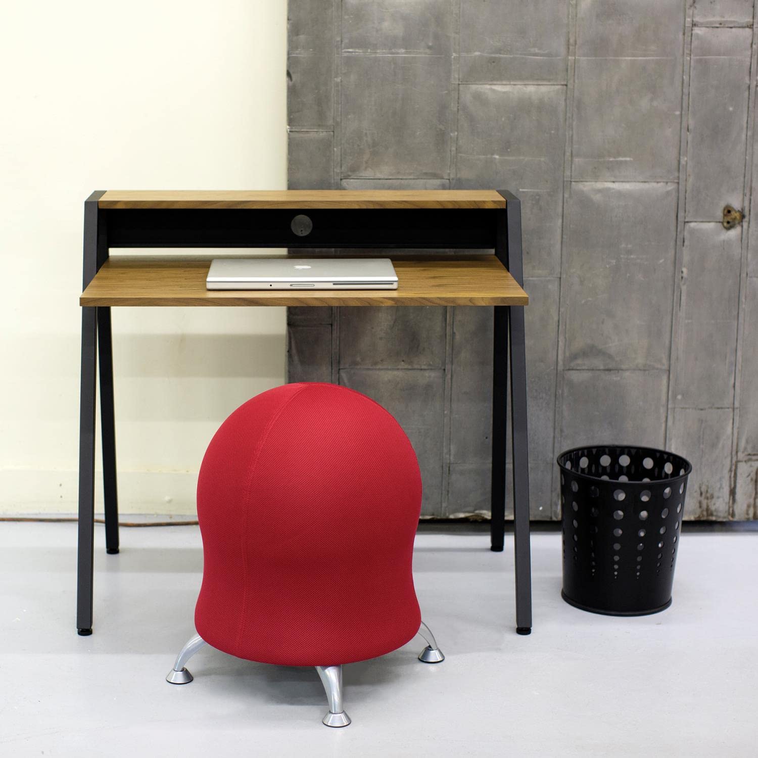Safco Products 1951BL Black Studio Writing Desk - Modern Office & Home Study Desk for Work, Writing, and Computer Use