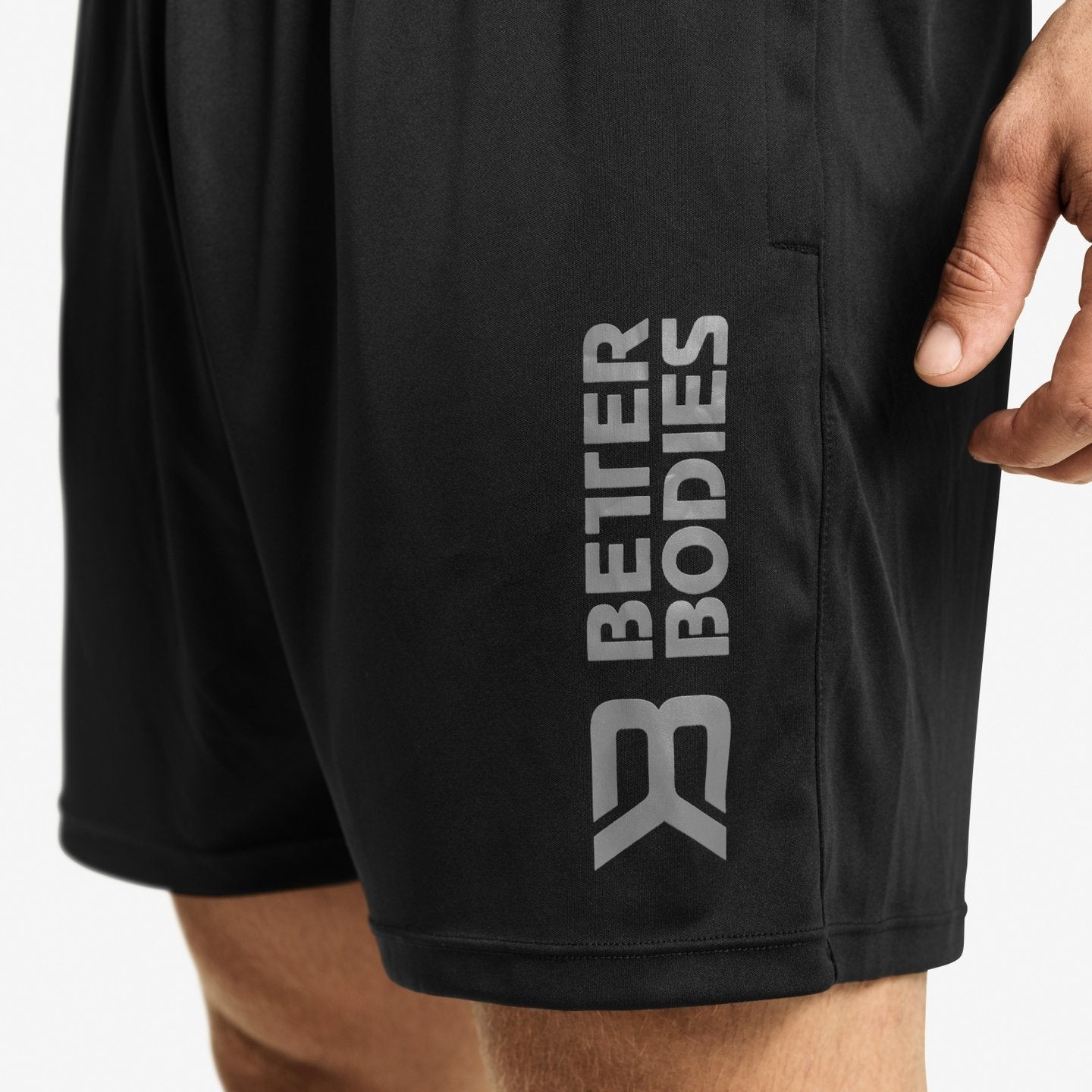 Better Bodies Loose Fit Functional Workout Shorts for Men & Women - Breathable Quick-Dry Gym Running Training Shorts - Black (Ideal for Yoga, Jogging & Outdoor Activities)