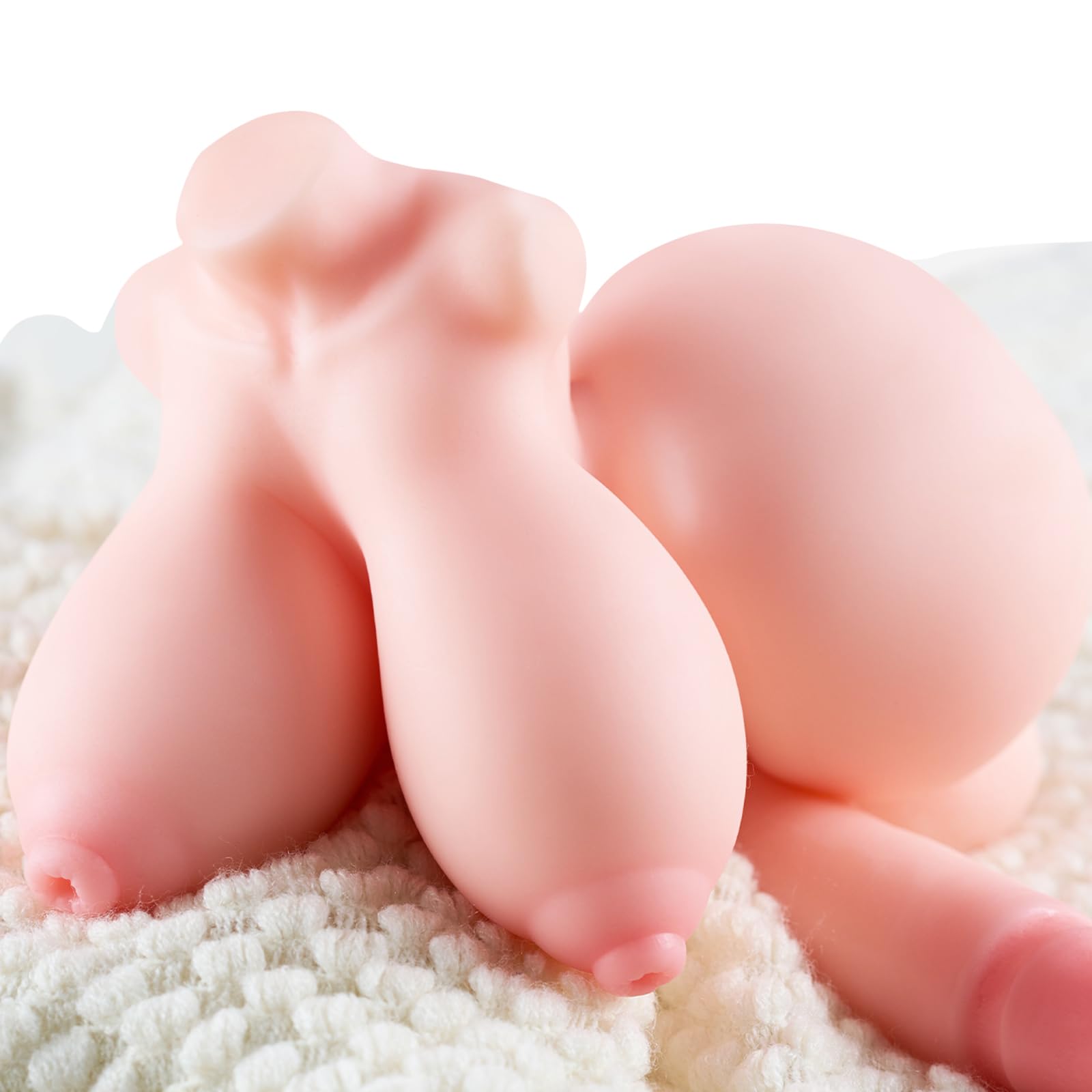 Realistic Male Masturbator Toy - 4 in 1 Torso Sex Doll with Penetrable Nipples & 4 Holes, Shemale FUTA Adult Toy for Solo Pleasure - Perfect for Discreet Home Use & Fantasy Exploration