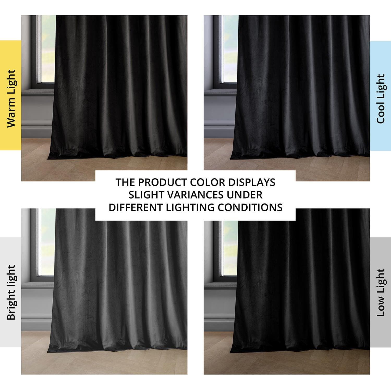 Blackout Curtains for Bedroom - Plush Velvet Black Heritage Design, Thermal Insulated & Noise Reducing Window Drapes - Perfect for Home Theater, Nursery & Light-Sensitive Sleepers