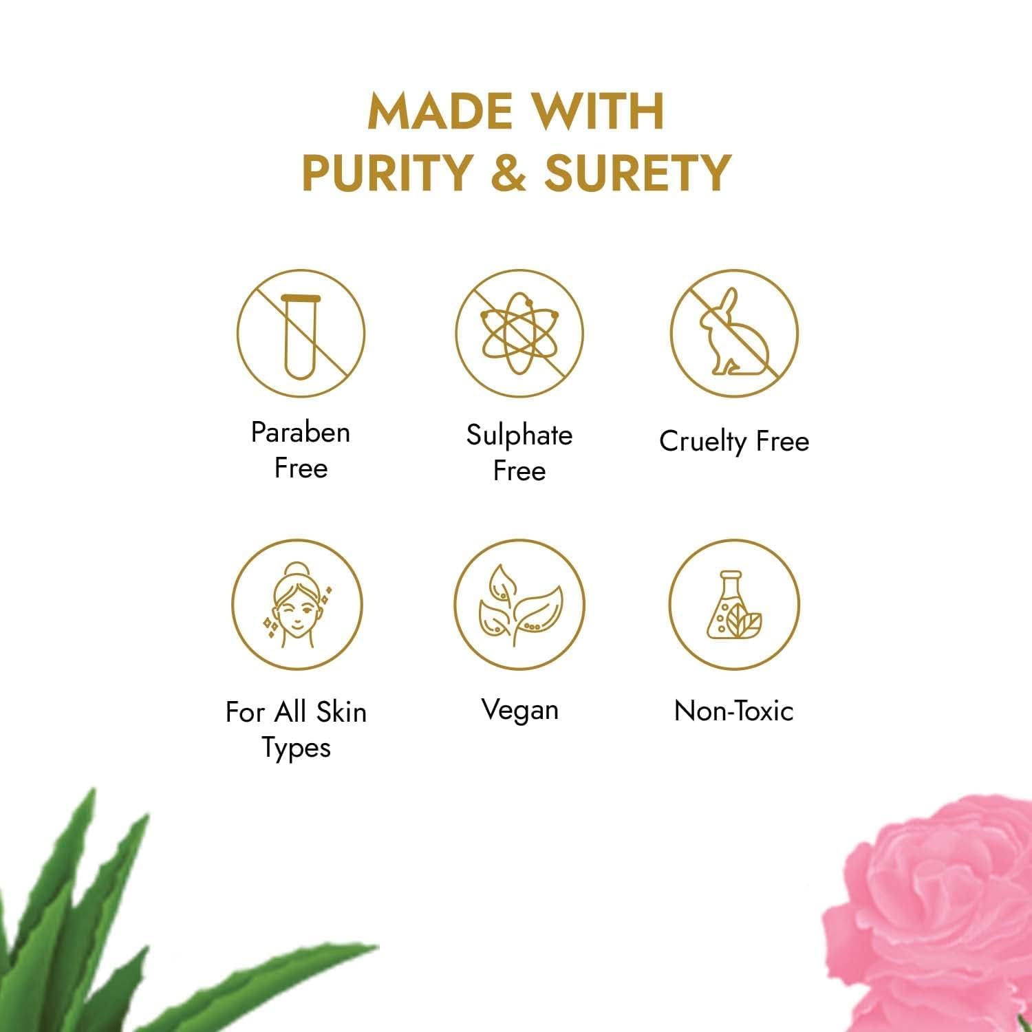 Skin Rituals Aloe Rose Gel 200g - Clinically Tested for Oil Control & Hydration | Reduces Excess Oil Production | Soothing Face Moisturizer for Oily & Combination Skin | Perfect for Summer Skincare & Post-Sun Care