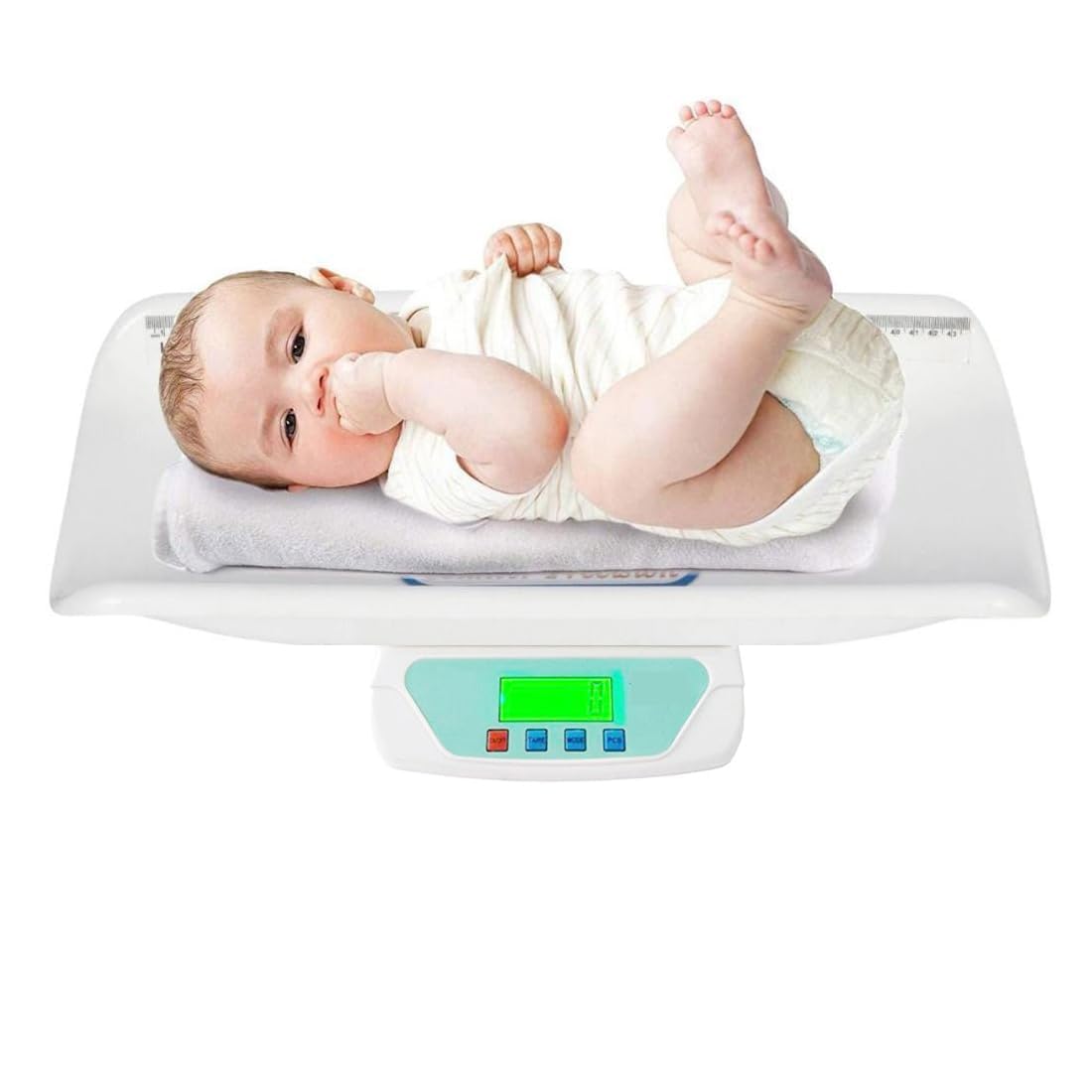 SPANCARE PHARMACUTICALS Digital Baby Scale with Tray - Accurate Newborn Weight Scale up to 30kg/66lbs for Infants & Toddlers - Perfect for Home, Clinic & Pediatric Use