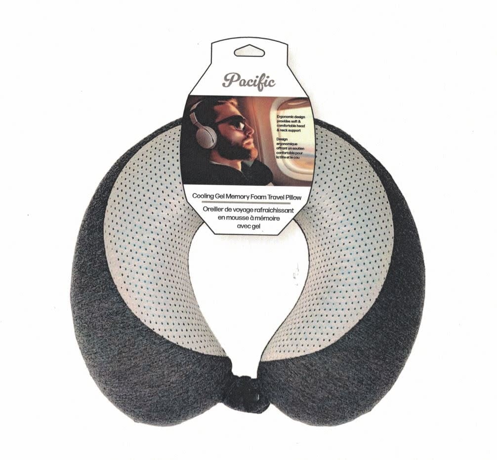 Pacific Cool Gel Memory Foam Pillow - Orthopedic Support for Neck & Shoulder Pain Relief - Perfect for Side, Back & Stomach Sleepers - Stay Cool All Night