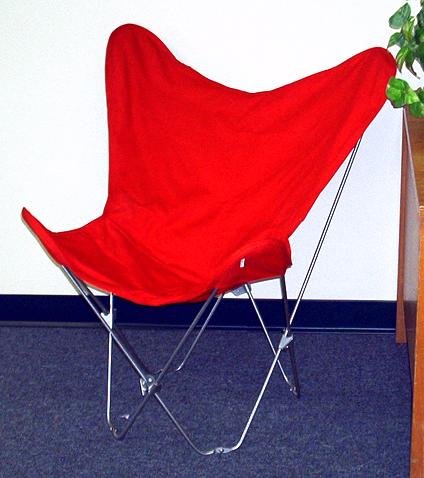 Premium Solid Red Butterfly Chair Cover - Durable & Stylish Replacement Slipcover for Indoor & Outdoor Use - Perfect for Patio, Garden, and Lounge Decor