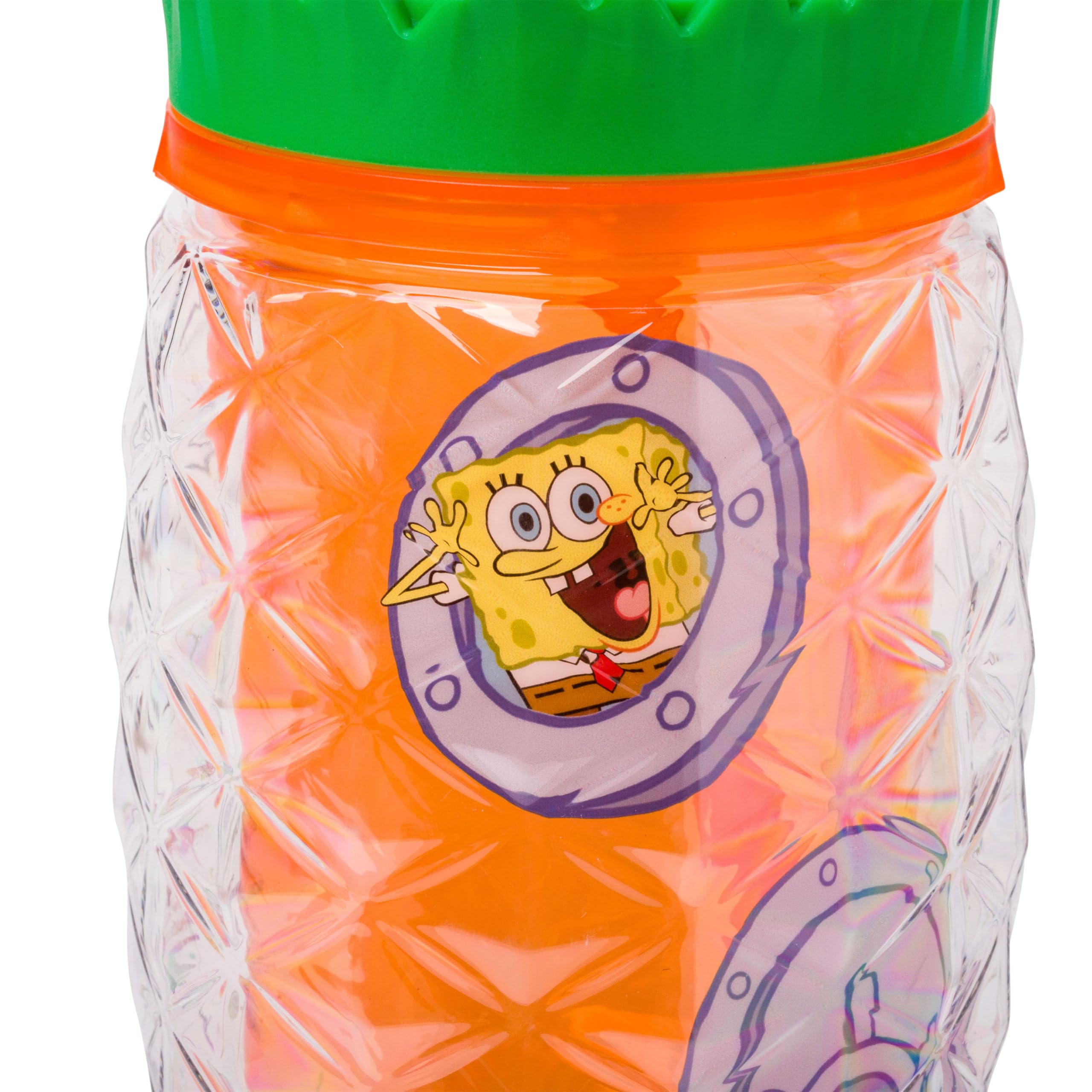 Spongebob Squarepants Gary Snail House Pineapple Tumbler - 16oz Double Wall Insulated Stainless Steel Cup with Lid - Perfect for Hot & Cold Drinks at Home, Office or School
