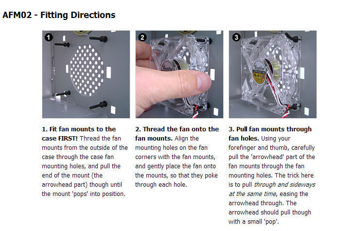 Acousti Anti-Vibration Fan Mounts - Ultra Soft Silicone (Pack of 8) AFM02B - Reduce Noise for PC, Gaming Rig & Server Cooling Systems