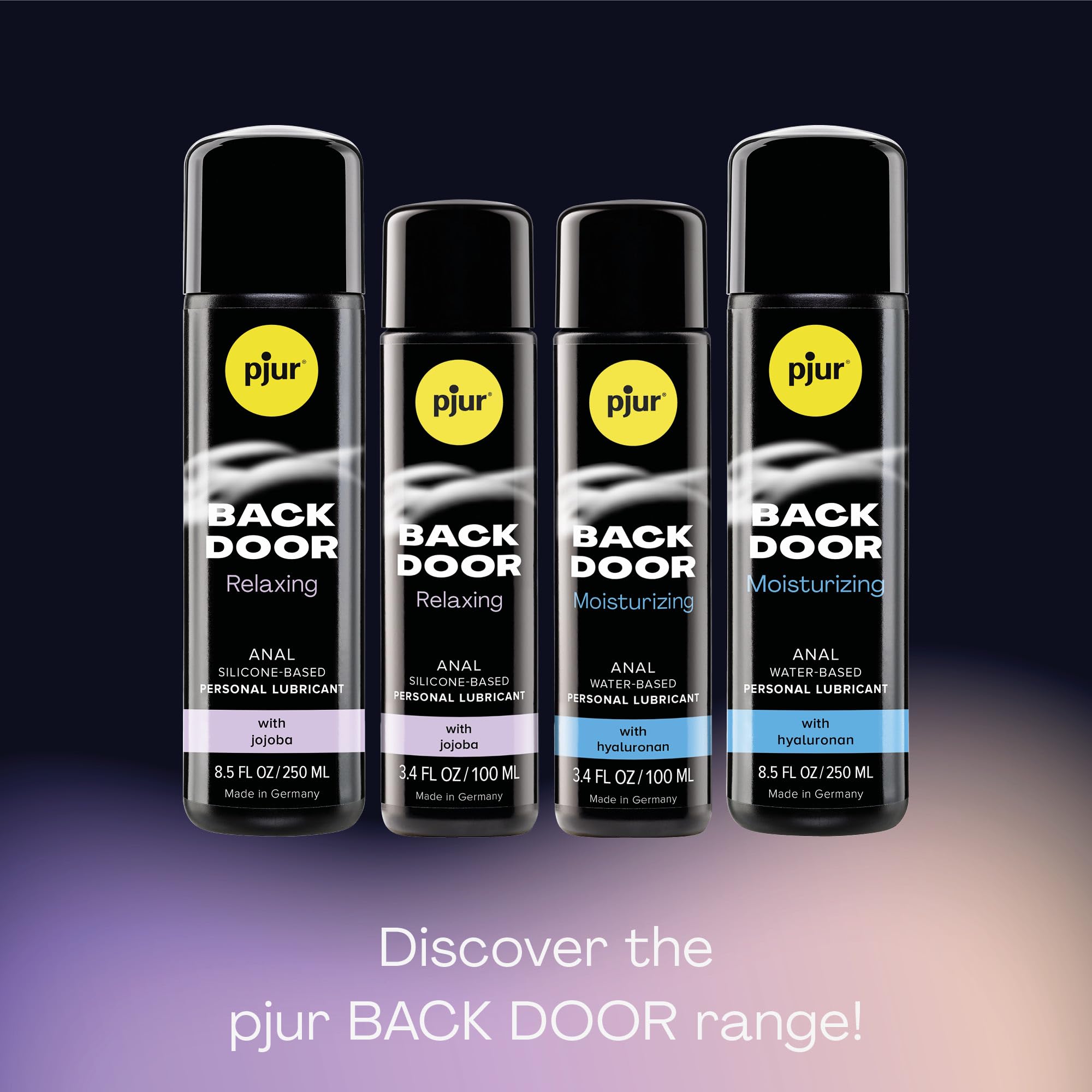 Pjur Back Door Silicone Based Personal Lubricant - Long Lasting Anal Lube for Men, Women & Couples (3.4 oz) | Ideal for Sensitive Skin, Backdoor Play & Enhanced Comfort During Intimacy