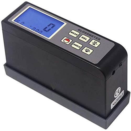 GM-6 60 Degree Gloss Meter - Professional Gloss Tester for Paints, Inks, Plastics, Ceramics & Marble with Data Memory Function - Perfect for Quality Control in Manufacturing & Surface Finish Testing