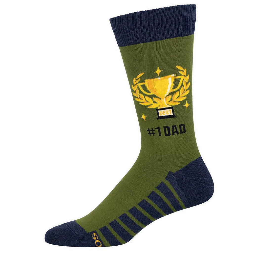 Best No.1 Dad Socks for Men - Funny & Comfortable Gift for Father's Day, Birthday - Perfect for Casual Wear & Gifting