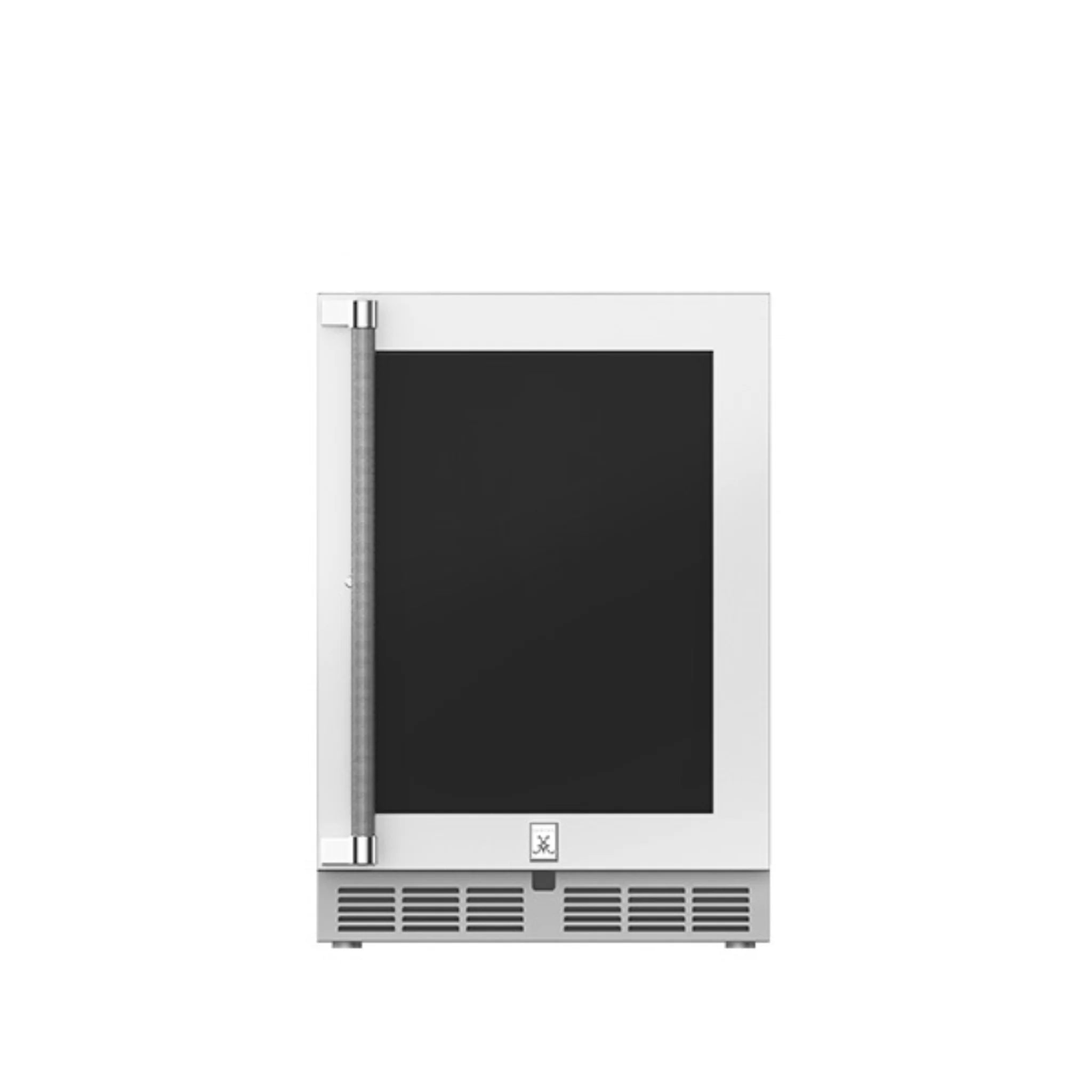 Hestan 24 Inch Outdoor Dual Zone Refrigerator with Glass Door, Wine Storage & Lock - Perfect for Patio, Backyard, and Outdoor Kitchen Use (Model GRWG24)