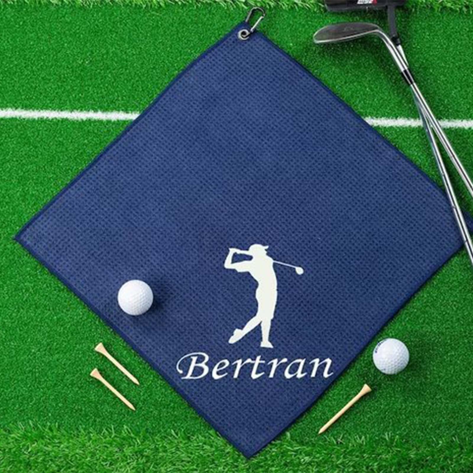 Custom Embroidered Personalized Monogrammed Golf Towel - Unique Golfer Gift & Golf Accessories for Men - Perfect for Groomsmen, Tournaments & Practice Sessions