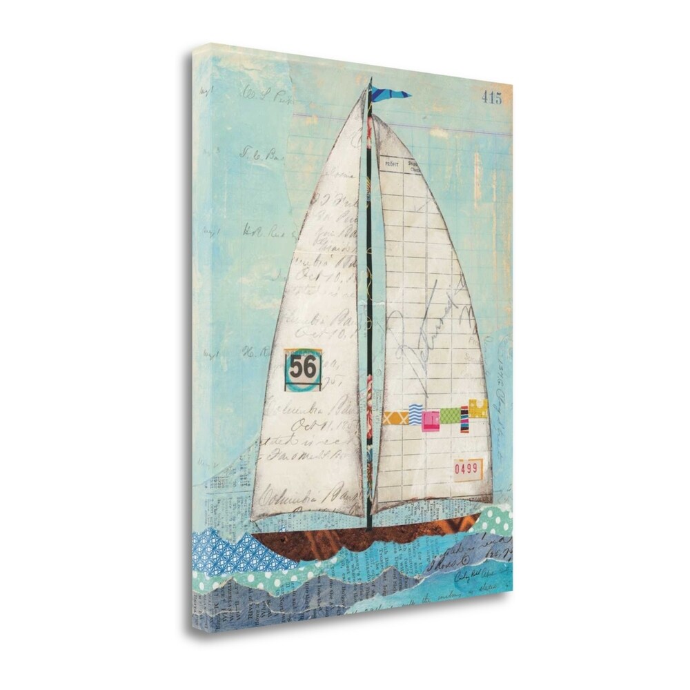 At The Regatta IV by Courtney Prahl - Premium Giclee Art Print on Gallery Wrapped Canvas - Ready to Hang Wall Decor for Living Room, Bedroom & Office