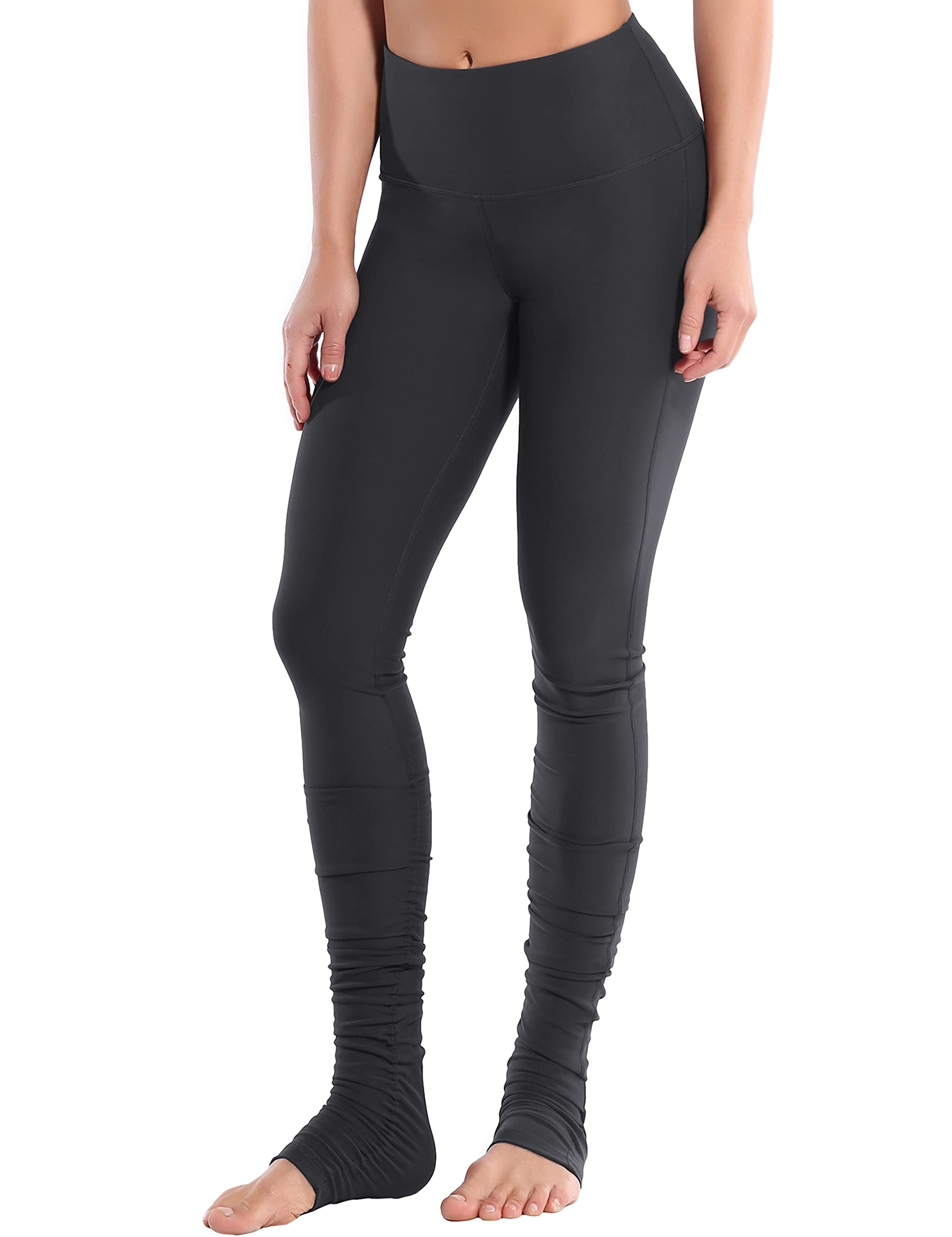 BUBBLELIME Women's High Waist Yoga Pants - 4 Styles for Petite & Tall - Tummy Control Workout Leggings with Over The Heel Design - Soft Stretchy Extra Long Fitness Pants for Yoga, Running & Gym