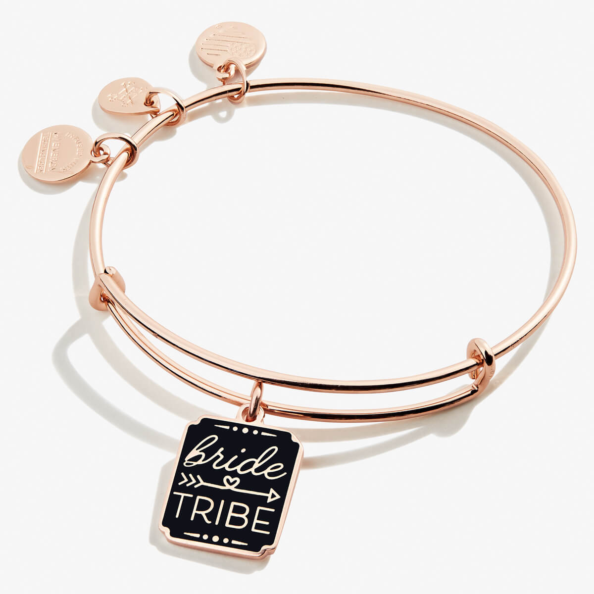 Bride Tribe Charm Bangle - Sterling Silver Bridesmaid Jewelry Gift for Wedding Party - Perfect for Bachelorette Parties & Bridal Showers