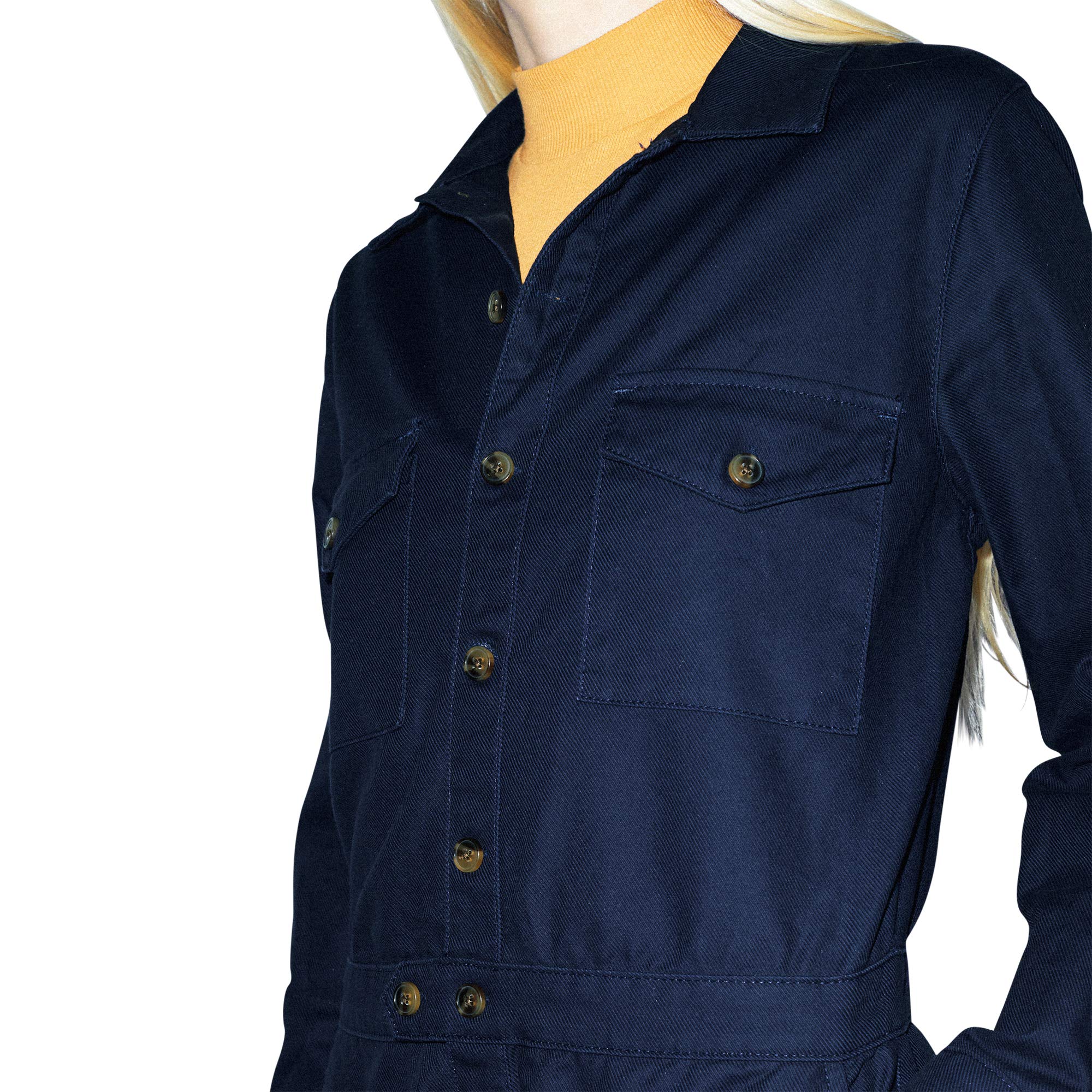 American Apparel Women's Long Sleeve Twill Coverall - Workwear Jumpsuit for Women | Durable & Stylish Coveralls for Work, Painting, Gardening & DIY Projects