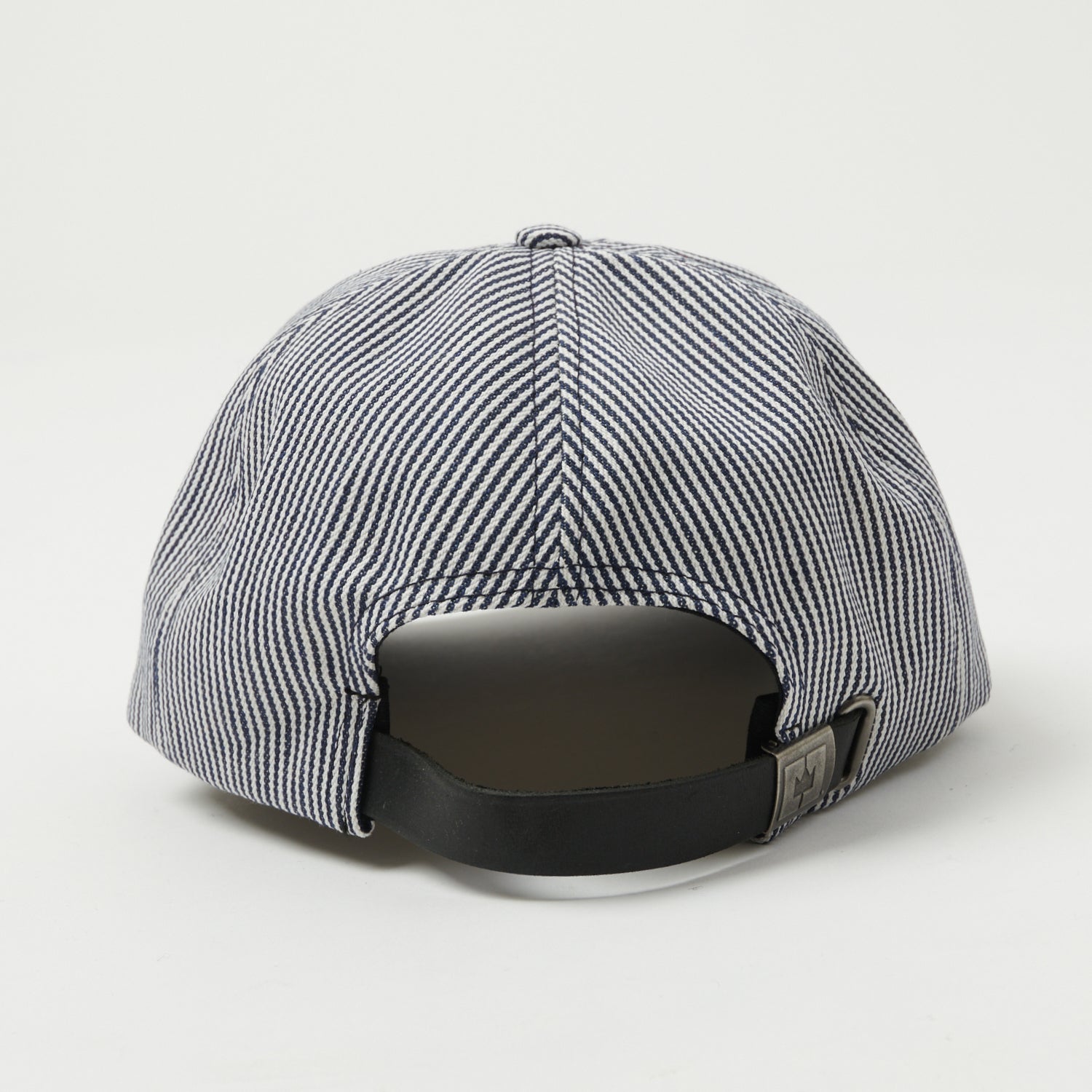 Engineer Stripe Ball Cap - White/Navy Stripe Crown Cap for Men & Women - Perfect for Outdoor Activities, Workwear & Casual Style
