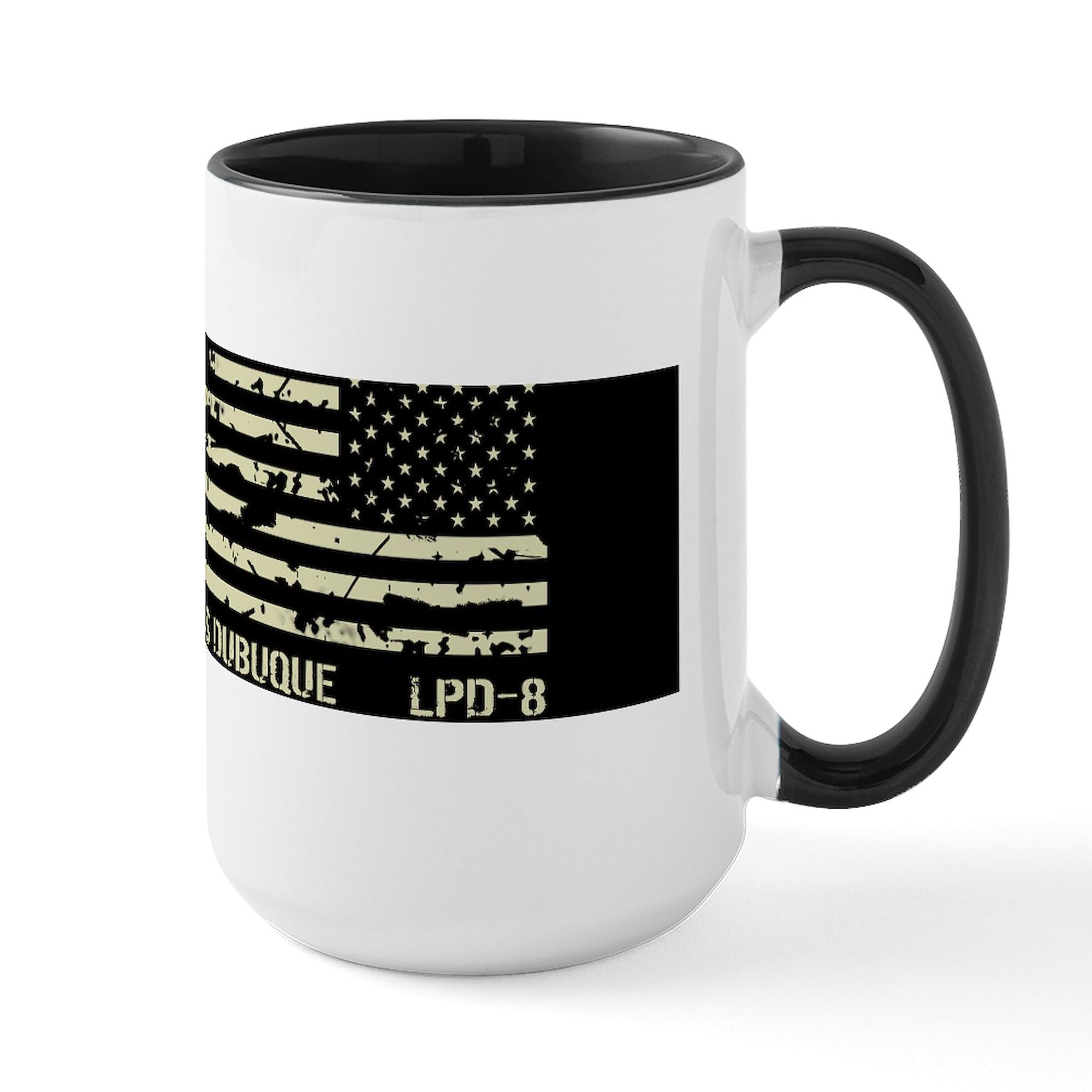 USS Dubuque 15 oz (444 ml) Ceramic Coffee Mug - Navy Ship Themed Gift for Veterans & Military Enthusiasts - Perfect for Home, Office & Military Reunions