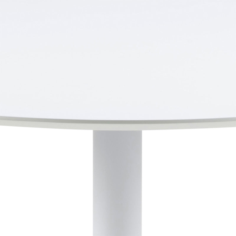 TITAN 43-Inch Round Dining Table - White Wood Modern Kitchen Table for Small Spaces, Perfect for Breakfast Nook, Apartment Dining & Cozy Family Meals