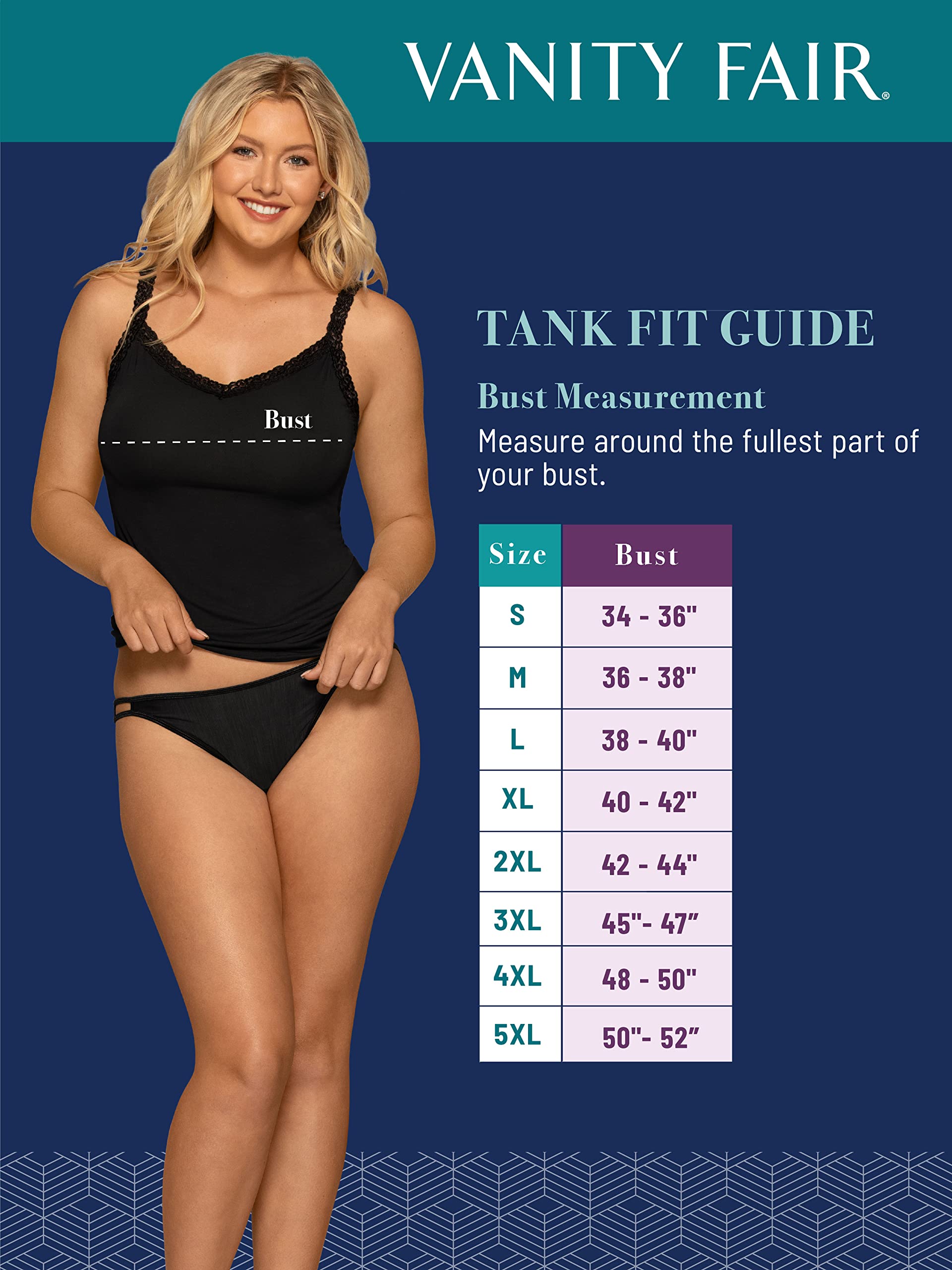 Vanity Fair Women's Camisole Tops - Soft Stretch Everyday Layering Tank Tops for Women | Perfect Under Blazers, Cardigans & Summer Outfits