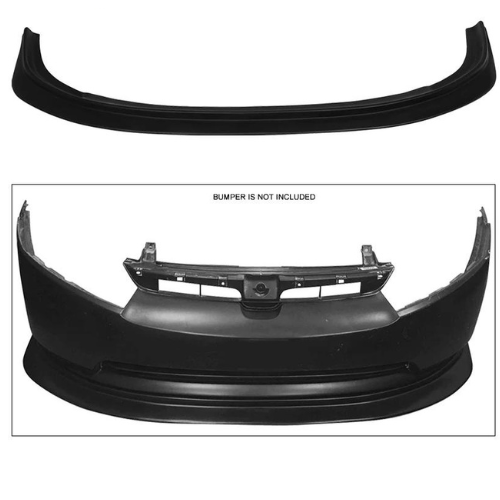 2006-2008 Honda Civic FA5 4-Door Sedan Front Bumper Lip - Ikon Aero DP Style for Enhanced Aerodynamics - Perfect for Car Enthusiasts & Street Racing