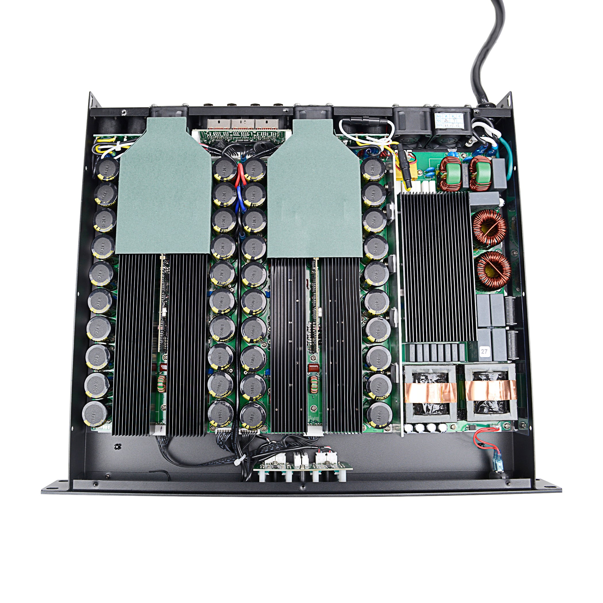 4 Channel Professional Power Amplifier AQS 5000D - 2000W High Power Audio Amp for Car Stereo, Home Theater & Live Performances