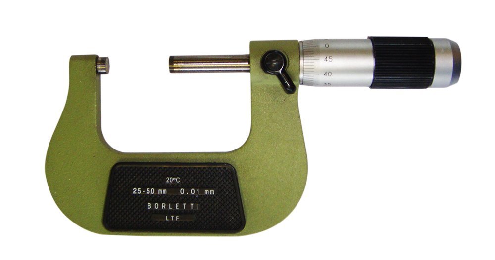 Precision MELN/2 W Outside Micrometer 25-50mm - Digital Caliper Tool for Metalworking, Machining & Engineering Measurements | Workshop, Factory & DIY Use