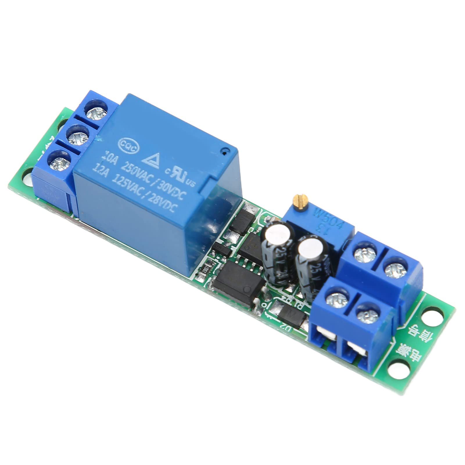 12V DC Time Delay Switch Board with Timer Relay Module - Easy Wiring & Reverse Protection for Vehicles, Caravans, Boats & DIY Projects