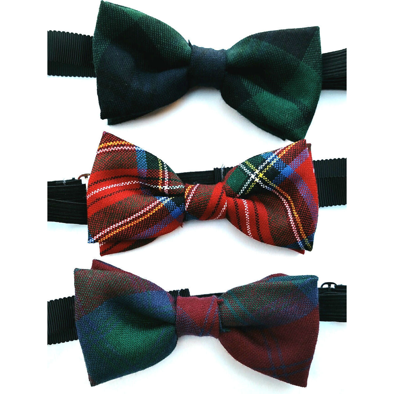 Premium Wool Bow Ties for Men - 16 Classic Tartan Patterns - Pre-Tied for Easy Wear - Perfect for Weddings, Parties & Formal Events