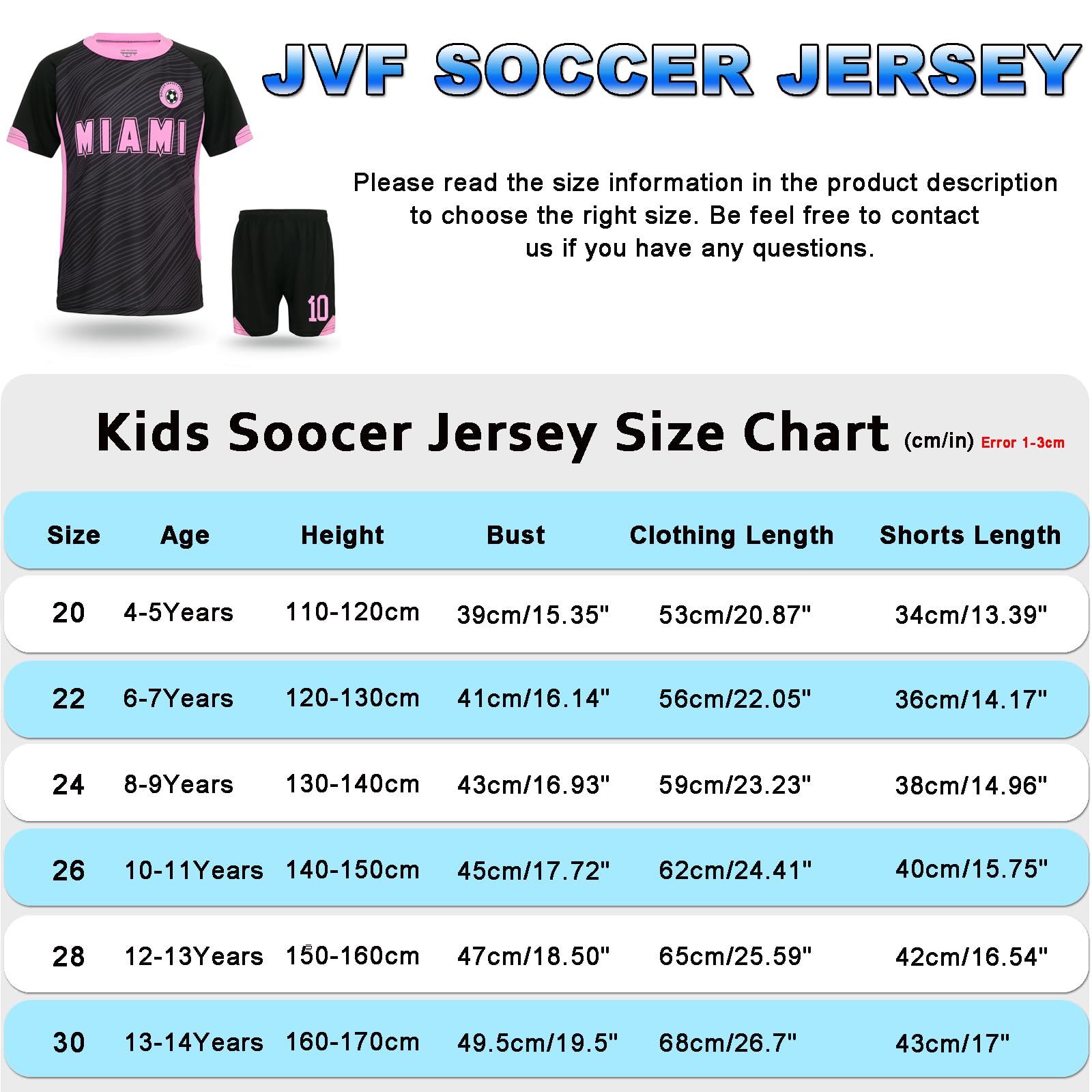 **Kids Soccer Jerseys for Boys & Girls - Youth Football Training Uniforms - Perfect for Games, Practice & Soccer Fans - Great Gift Set for Young Athletes**